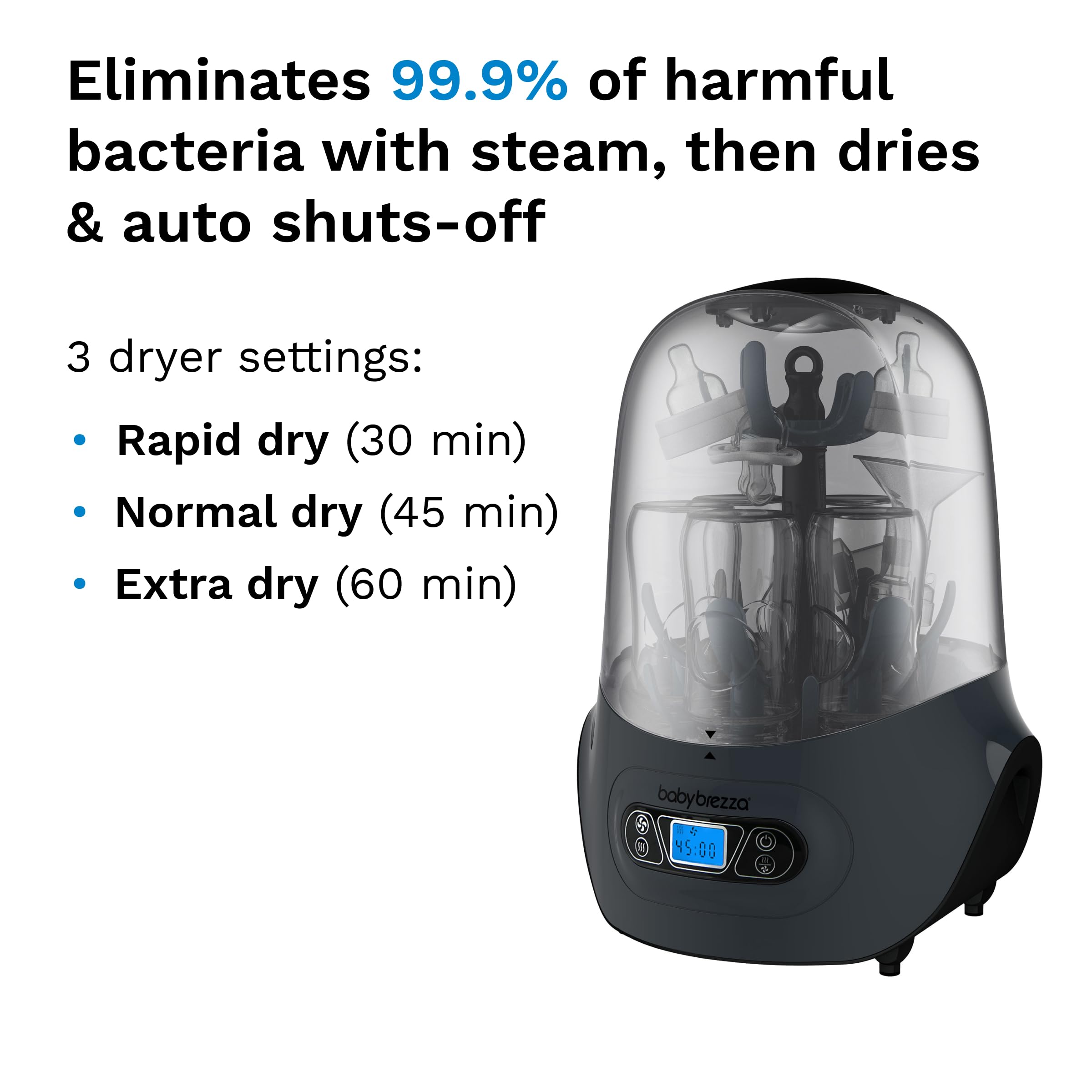 baby-brezza-one-step-baby-bottle-sterilizer-and-dryer-machine-electric-steam-ste image 3