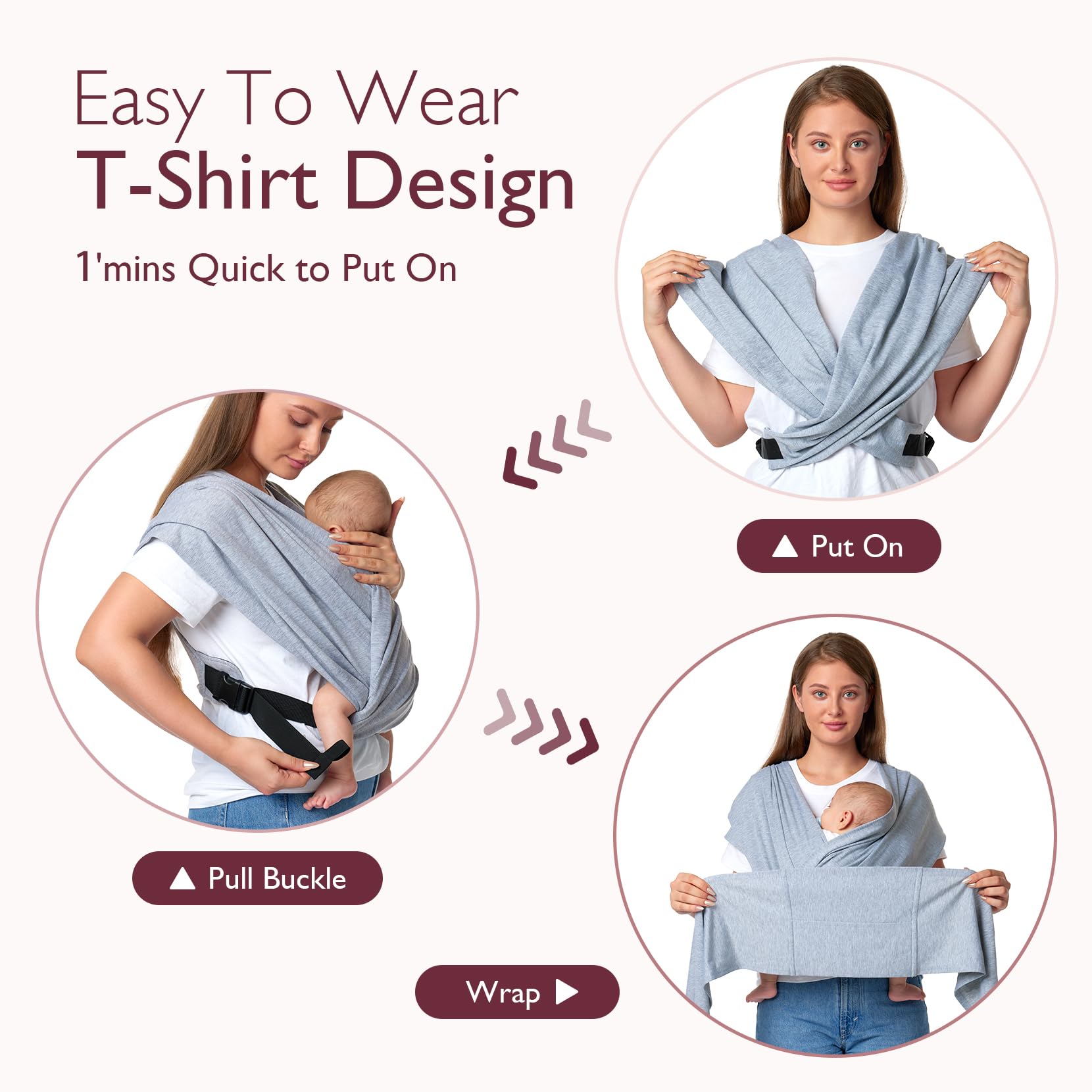 momcozy-baby-wrap-carrier-skin-friendly-fabric-adjustable-buckle-hands-free-for- image 5
