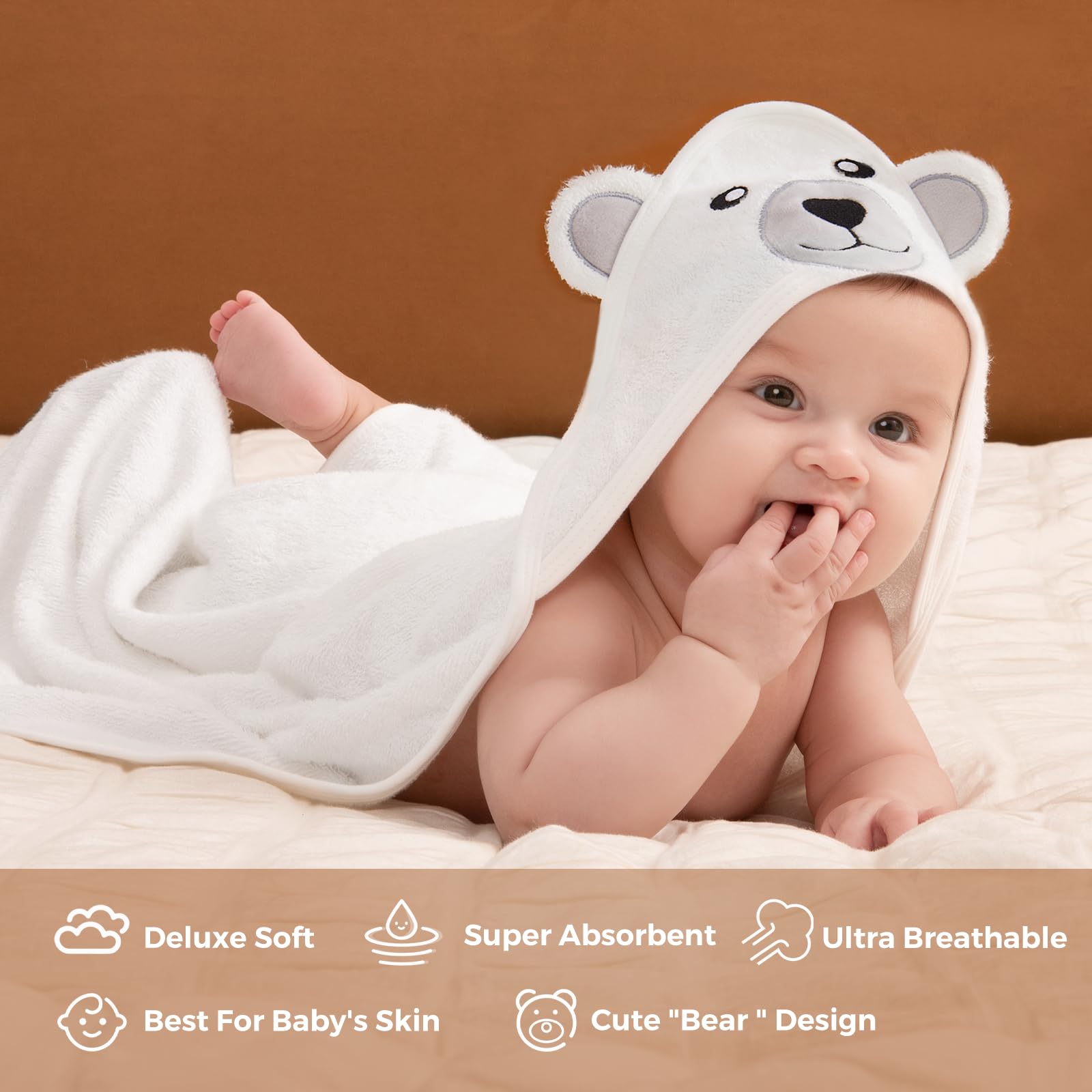 momcozy-baby-bath-towel-set-with-hood-5-piece-soft-breathable-for-newborns-b0bdq image 3
