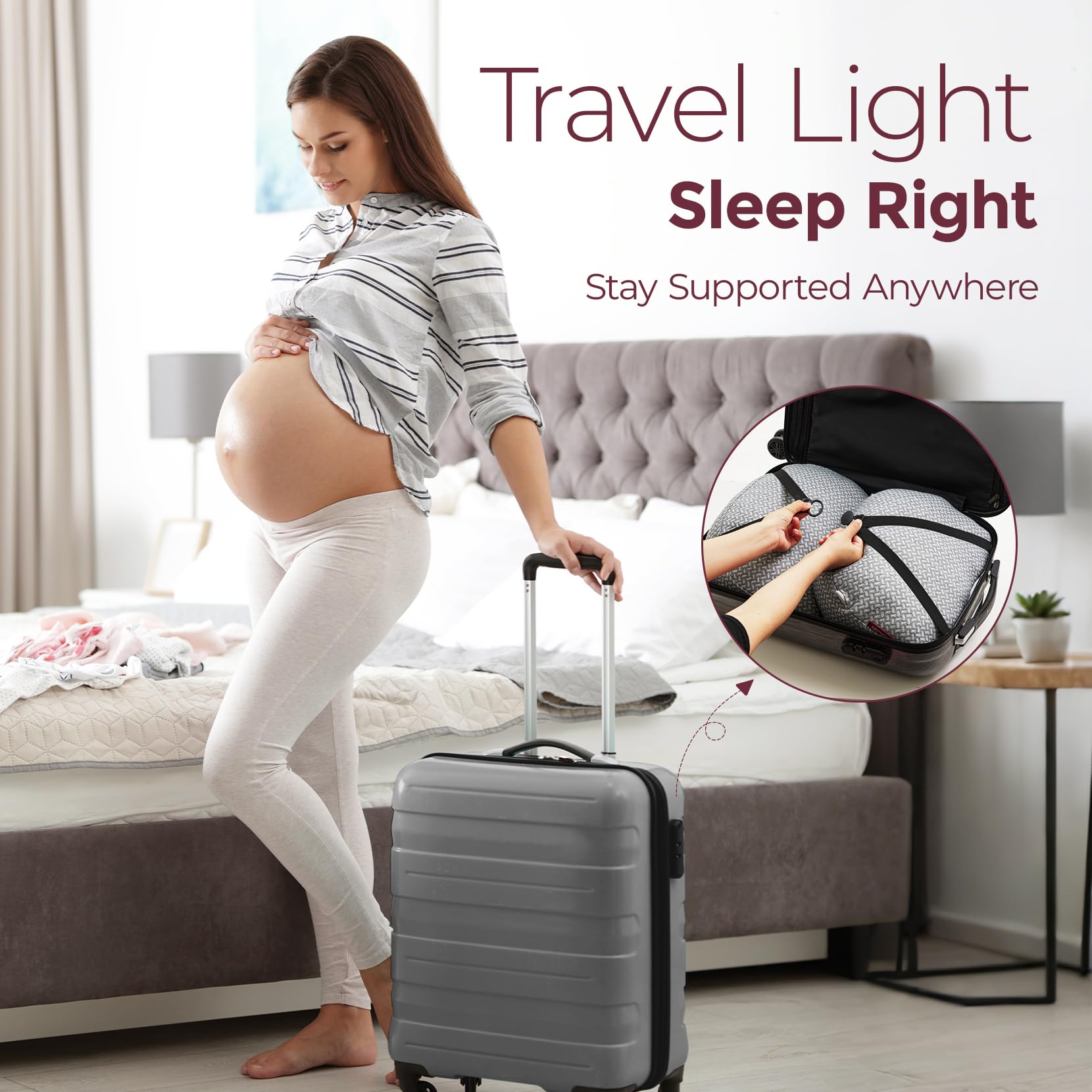 momcozy-memory-foam-portable-pregnancy-pillow-w-shaped-adjustable-maternity-wedg image 6