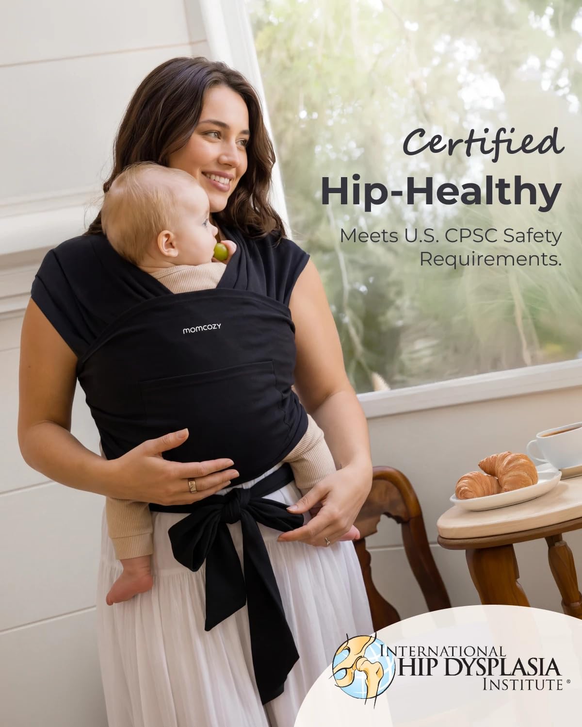 momcozy-baby-wrap-carrier-adjustable-ergonomic-breathable-hands-free-baby-sling- image 8