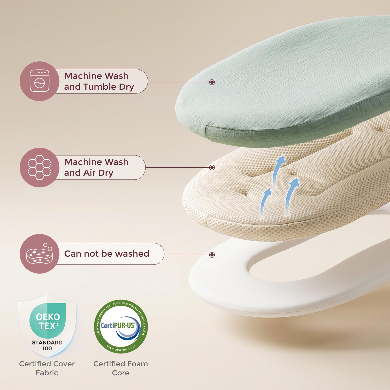 momcozy-baby-lounger-infant-support-cushion-with-soft-breathable-natural-cotton- image 5