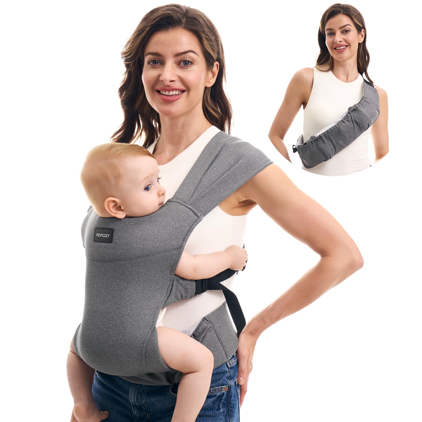 momcozy-portable-baby-carrier-compact-foldable-hip-pouch-cross-back-straps-for-b image 1