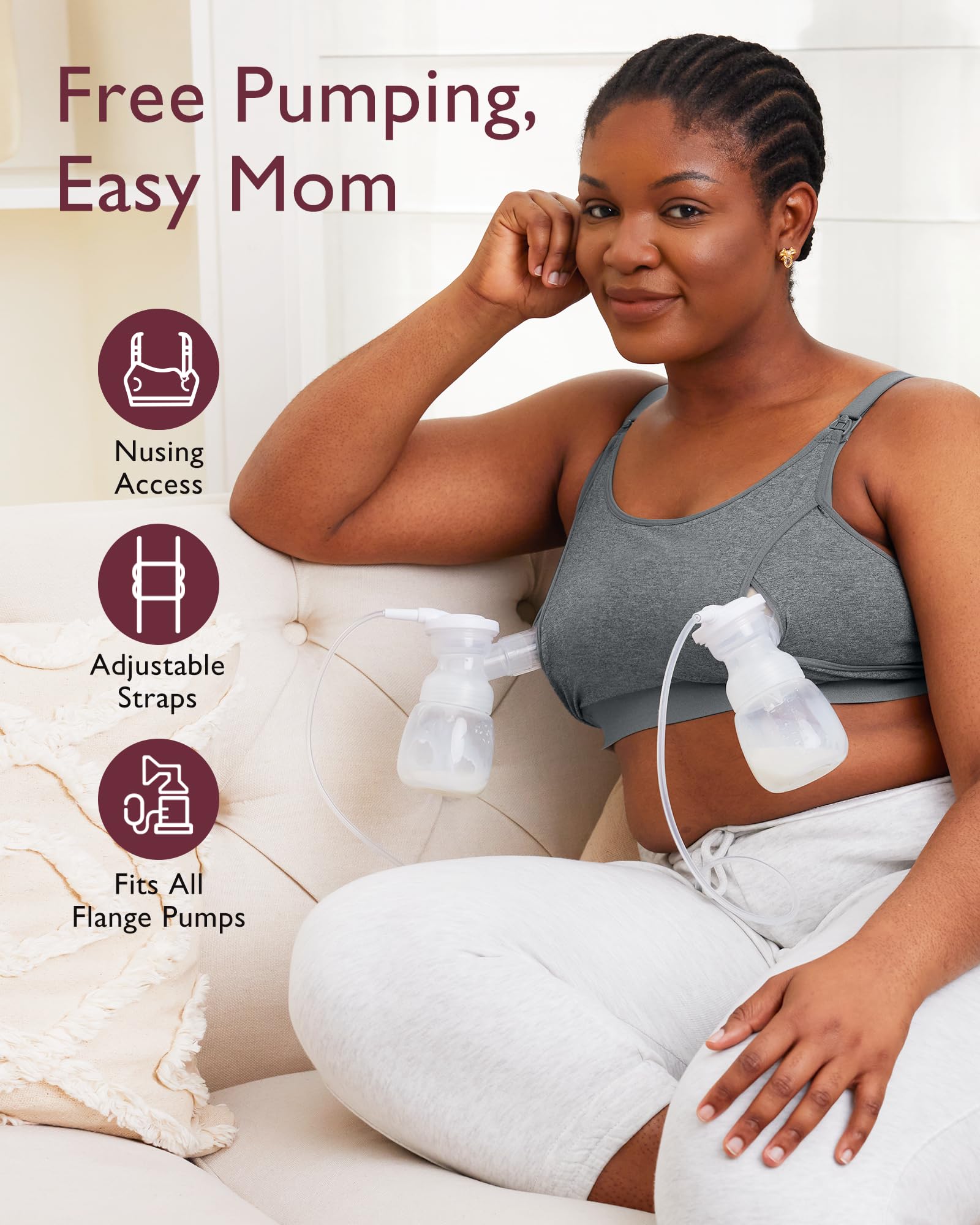 momcozy-hands-free-pumping-bra-adjustable-pumping-and-nursing-bra-in-one image 2
