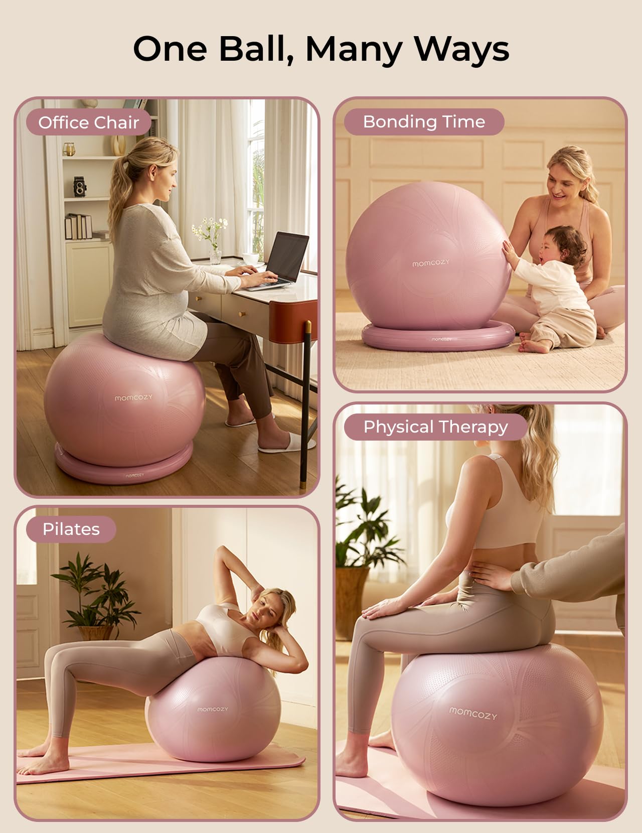 momcozy-birthease-pregnancy-ball-set-birthing-ball-with-app-courses-bpa-free-ant image 8