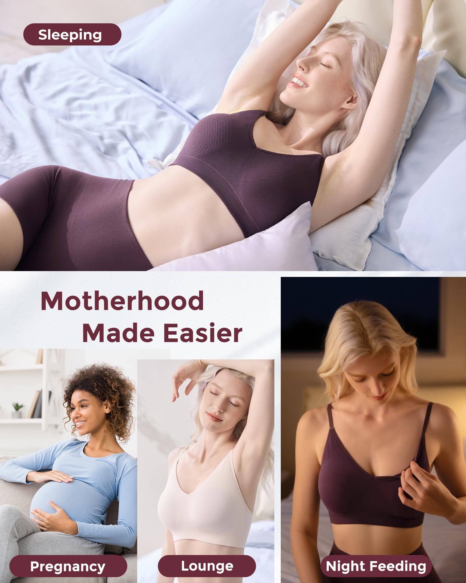 momcozy-seamless-v-neck-wireless-nursing-bra-for-breastfeeding-sleep-maternity-b image 6