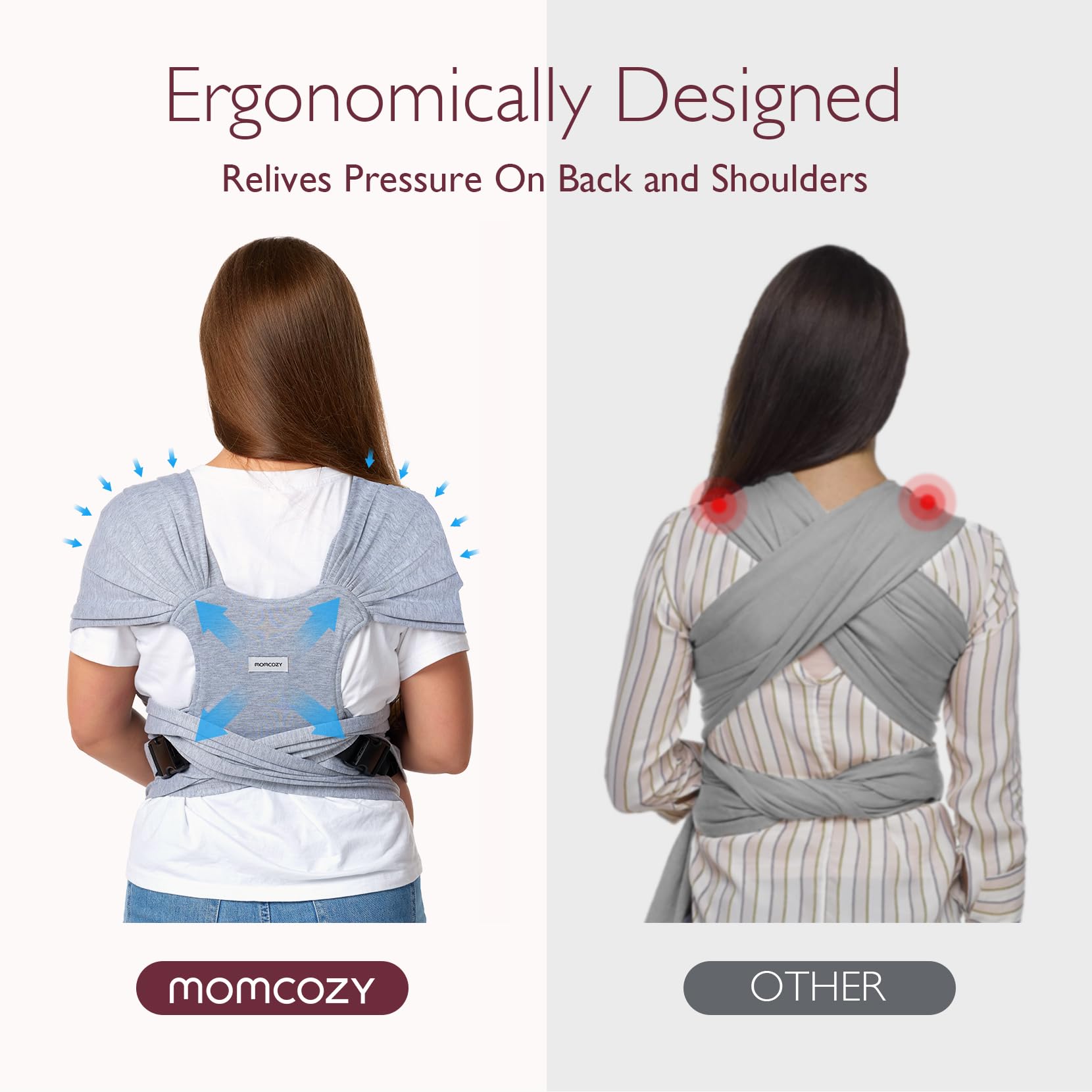 momcozy-baby-wrap-carrier-skin-friendly-fabric-adjustable-buckle-hands-free-for- image 7