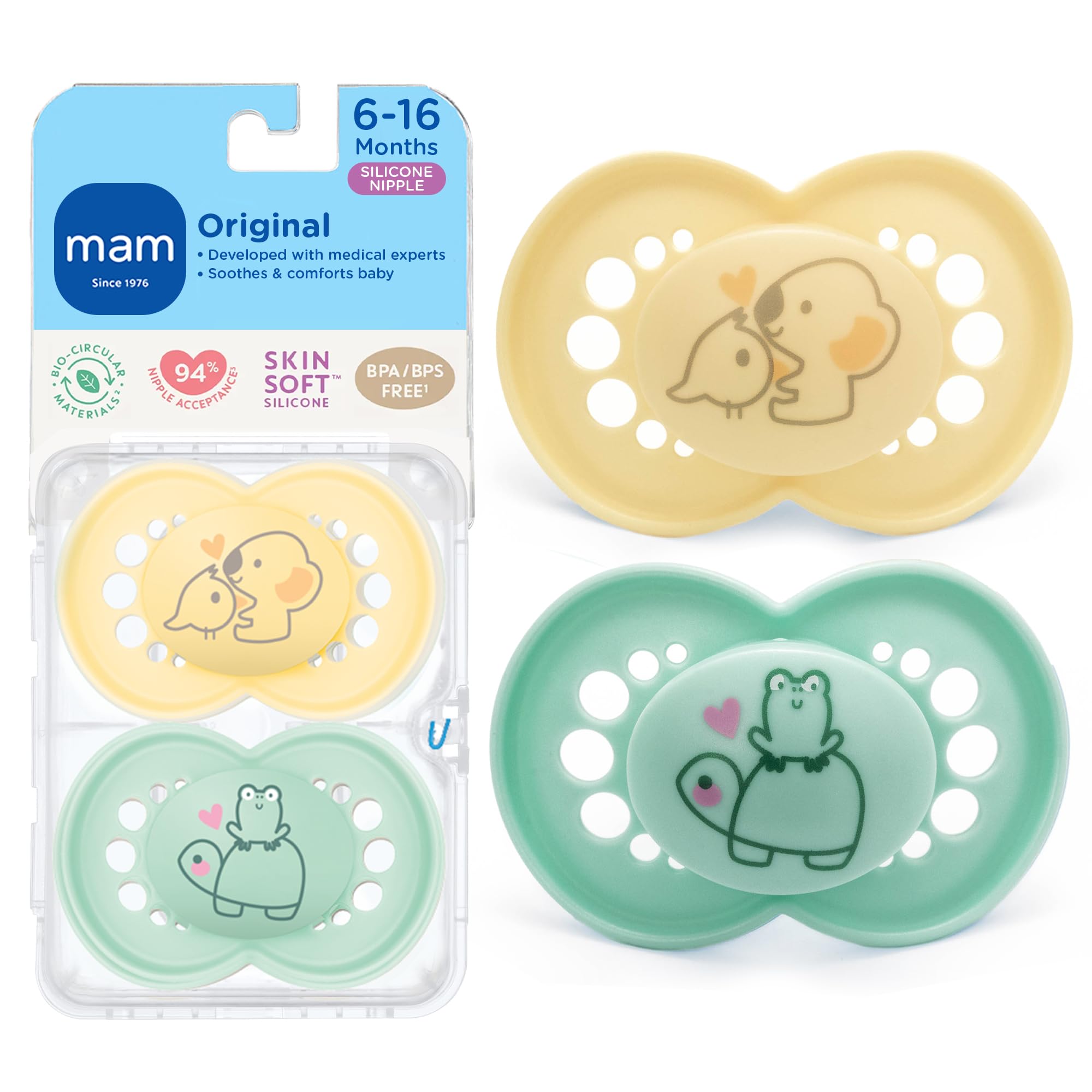 mam-original-baby-pacifiers-6-16-mths-4-pack-bpa-free-skin-soft-silicone-made-in image 7