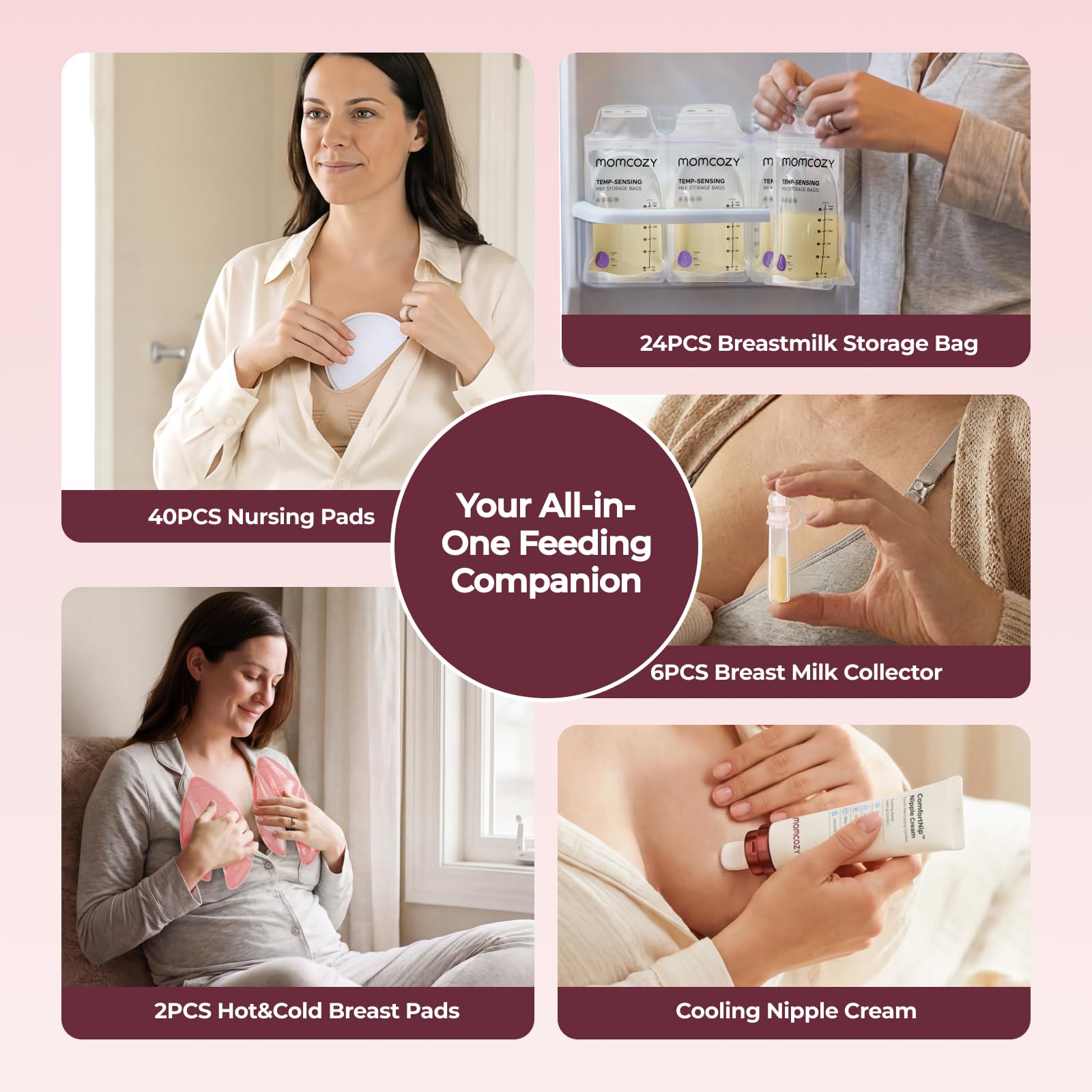 momcozy-73pc-breastfeeding-essentials-kit-for-new-moms-hospital-bag-must-haves-w image 2