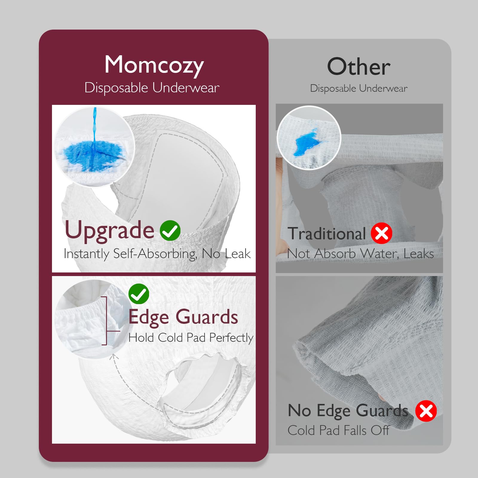 momcozy-postpartum-disposable-underwear-12-pack-no-leak-built-in-pad-self-absorb image 3