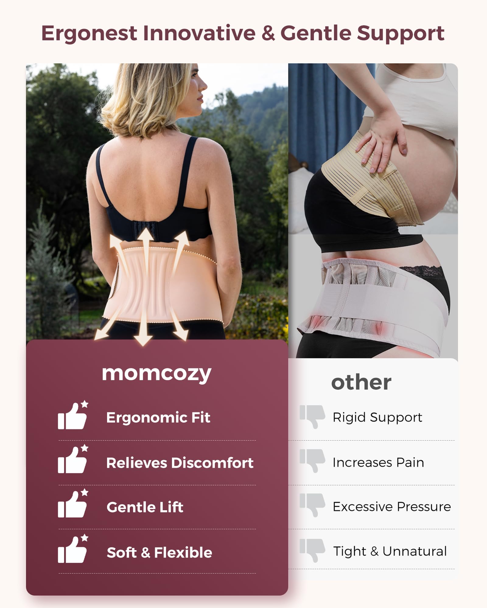 momcozy-maternity-belly-band-one-piece-support-breathable-adjustable-for-small-r image 3