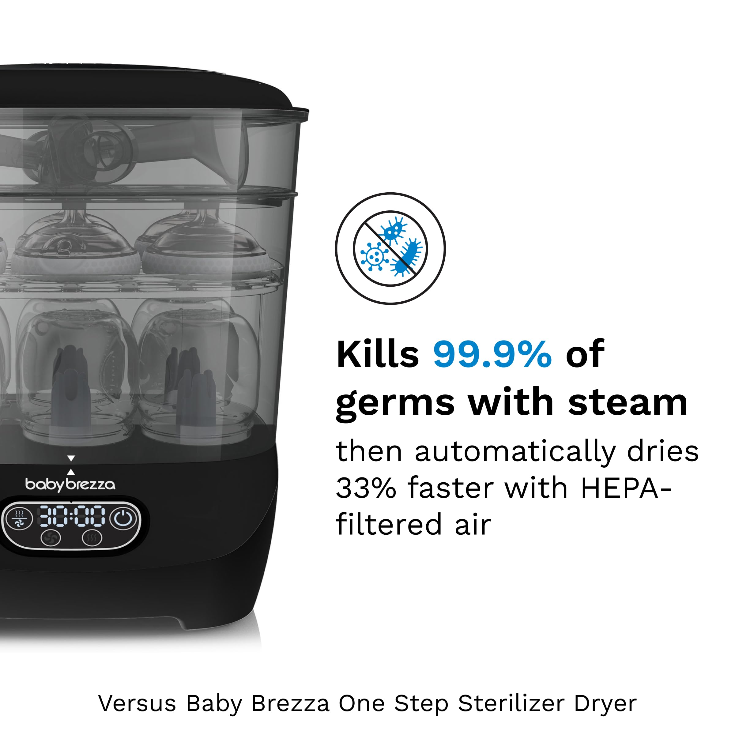 baby-brezza-bottle-sterilizer-and-dryer-advanced-33-faster-largest-capacity-hepa image 2
