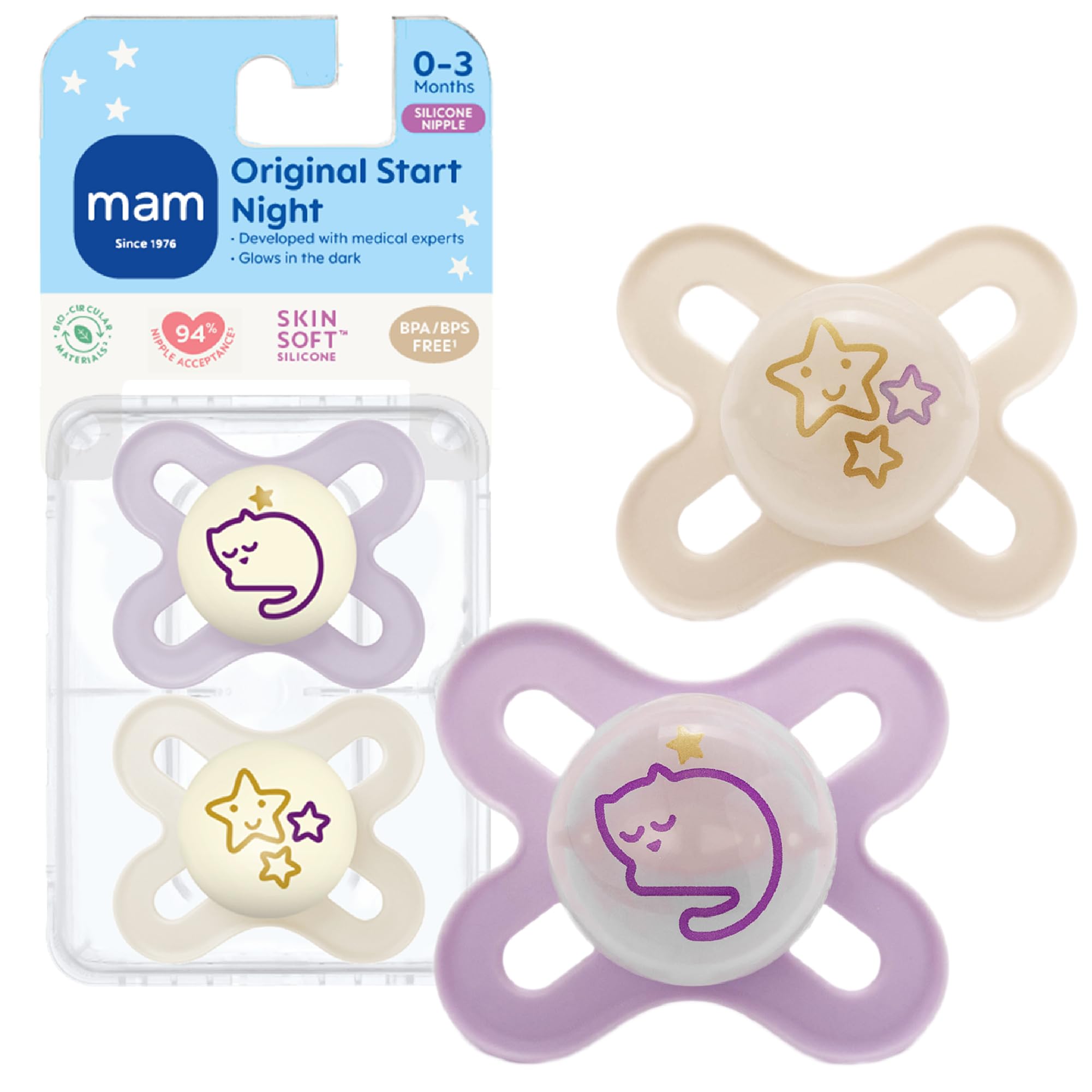 mam-original-start-baby-pacifiers-0-3-months-2-pack-with-sterilizer-case-glow-in image 8