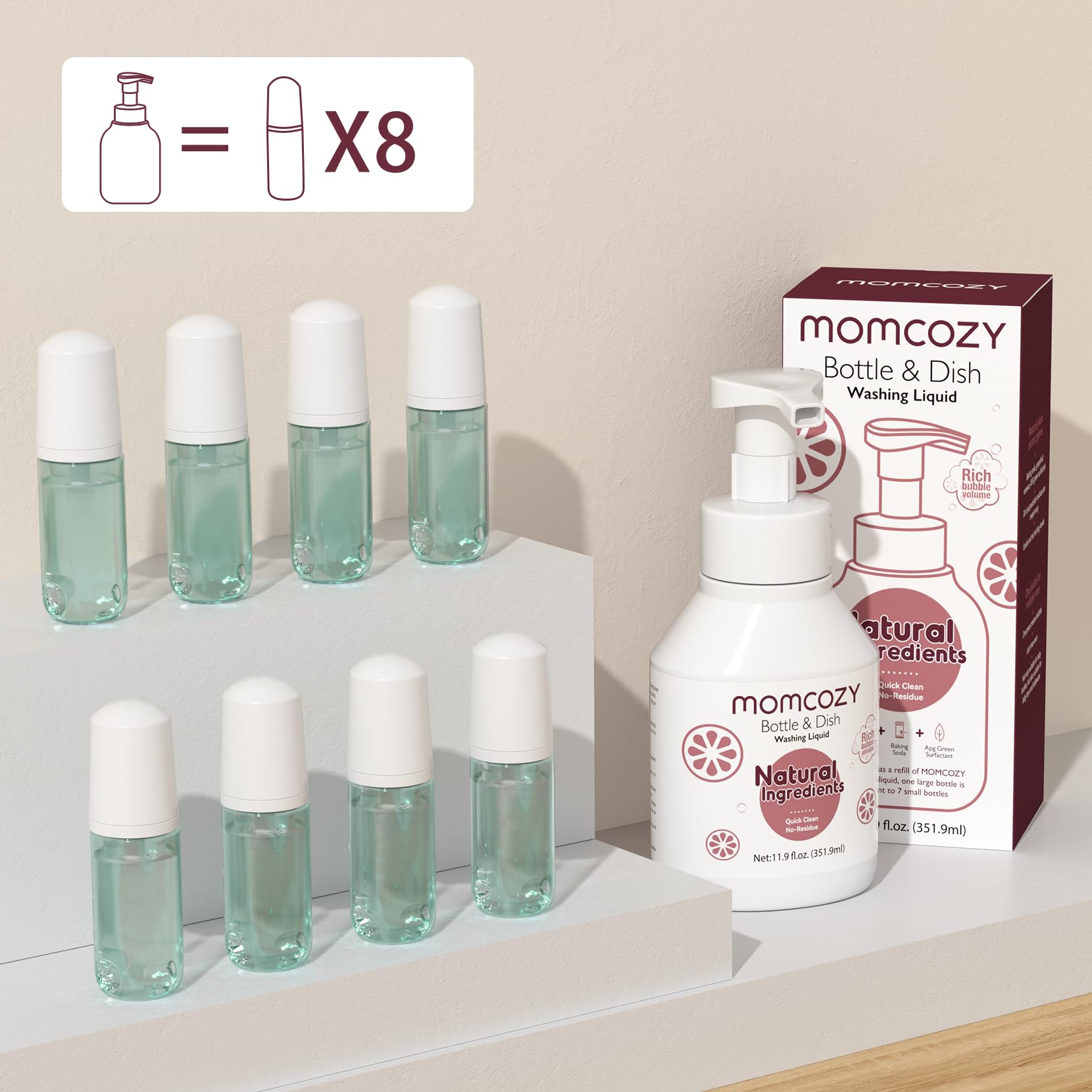 momcozy-bottle-brush-cleaning-fluid-natural-foam-11-9-oz-for-press-foaming-clean image 2
