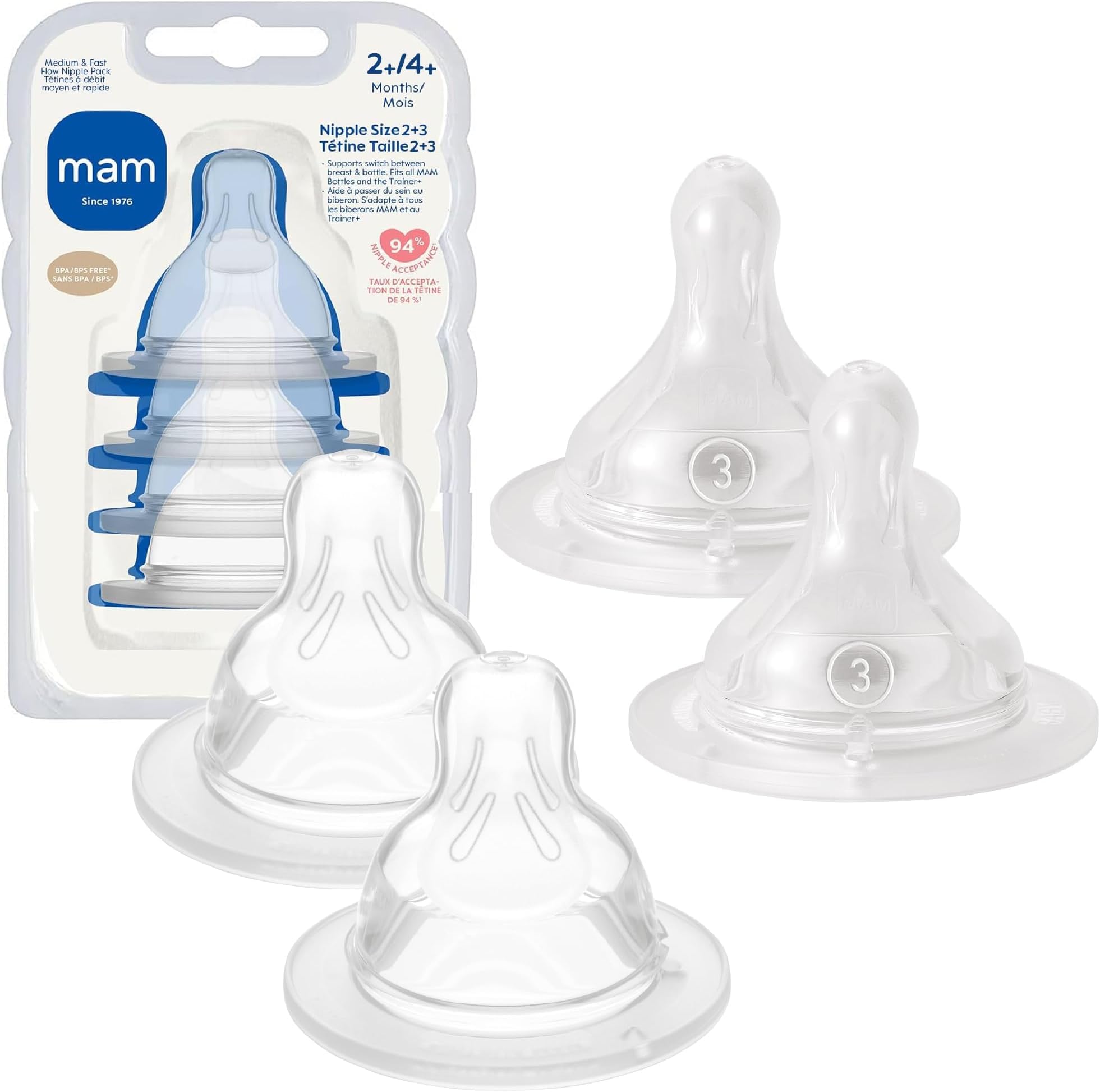 mam-anti-colic-baby-bottle-nipples-mixed-flow-4-pack-extra-slow-size-0-slow-size image 7