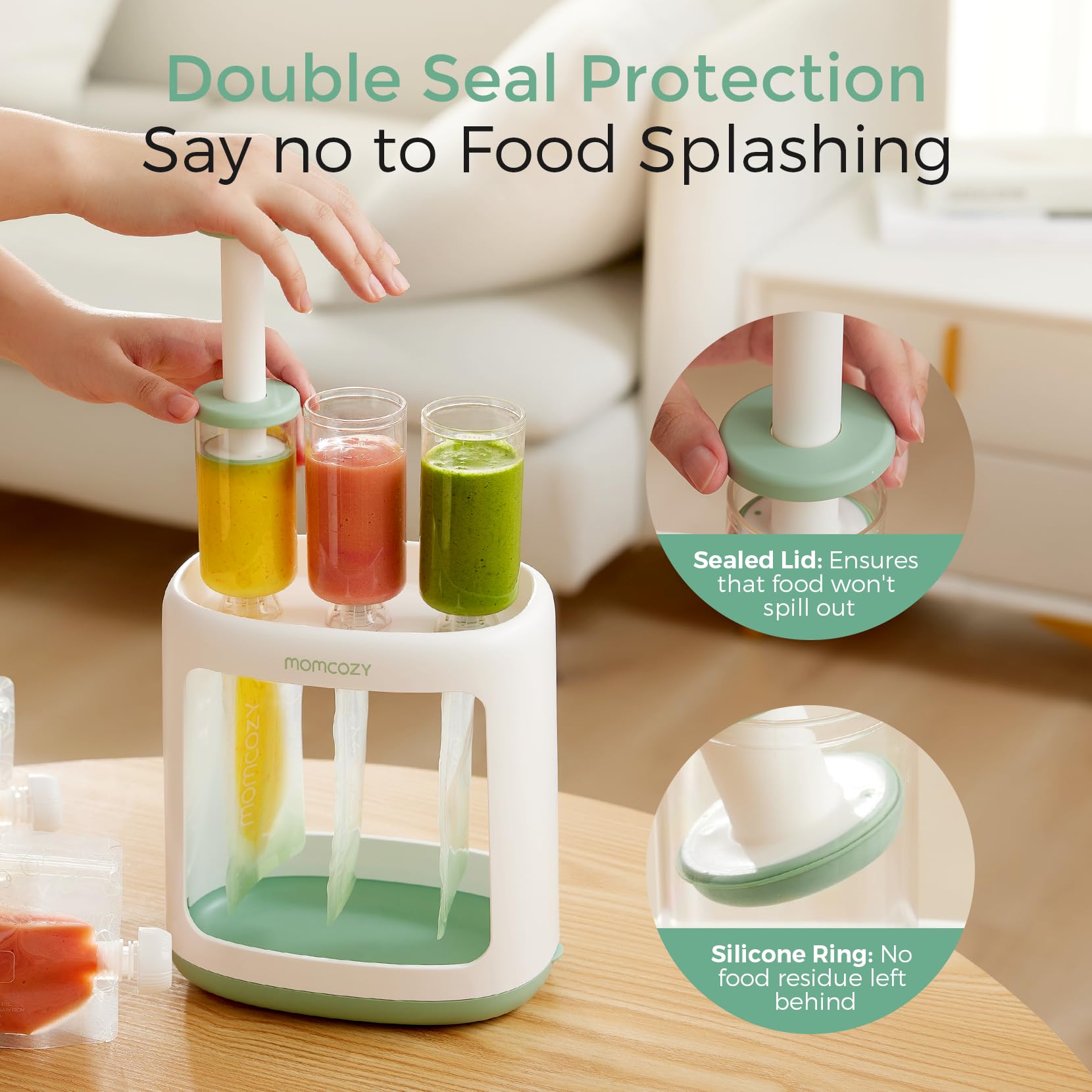 momcozy-squeeze-station-baby-food-maker-and-pouch-filler-bpa-free-dishwasher-saf image 2