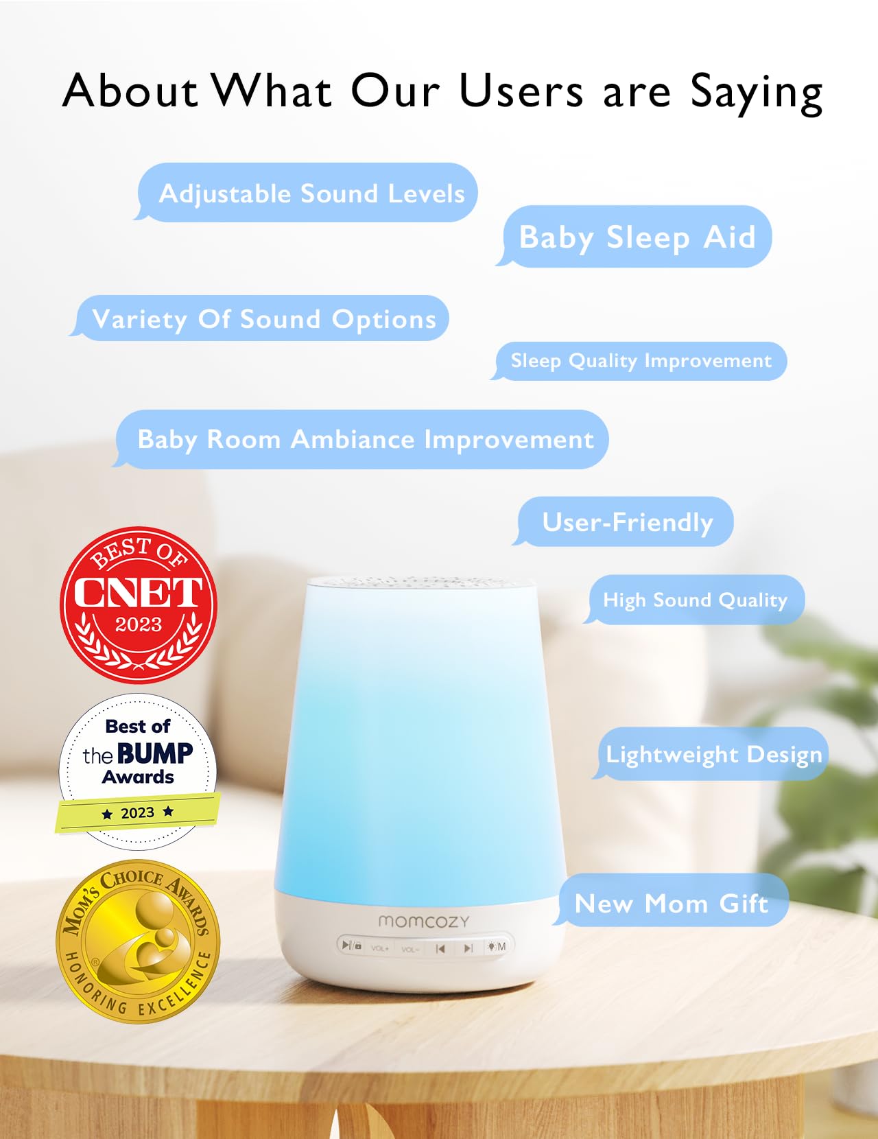 momcozy-baby-sound-machine-bm08-with-night-light-and-app-control-blue image 3