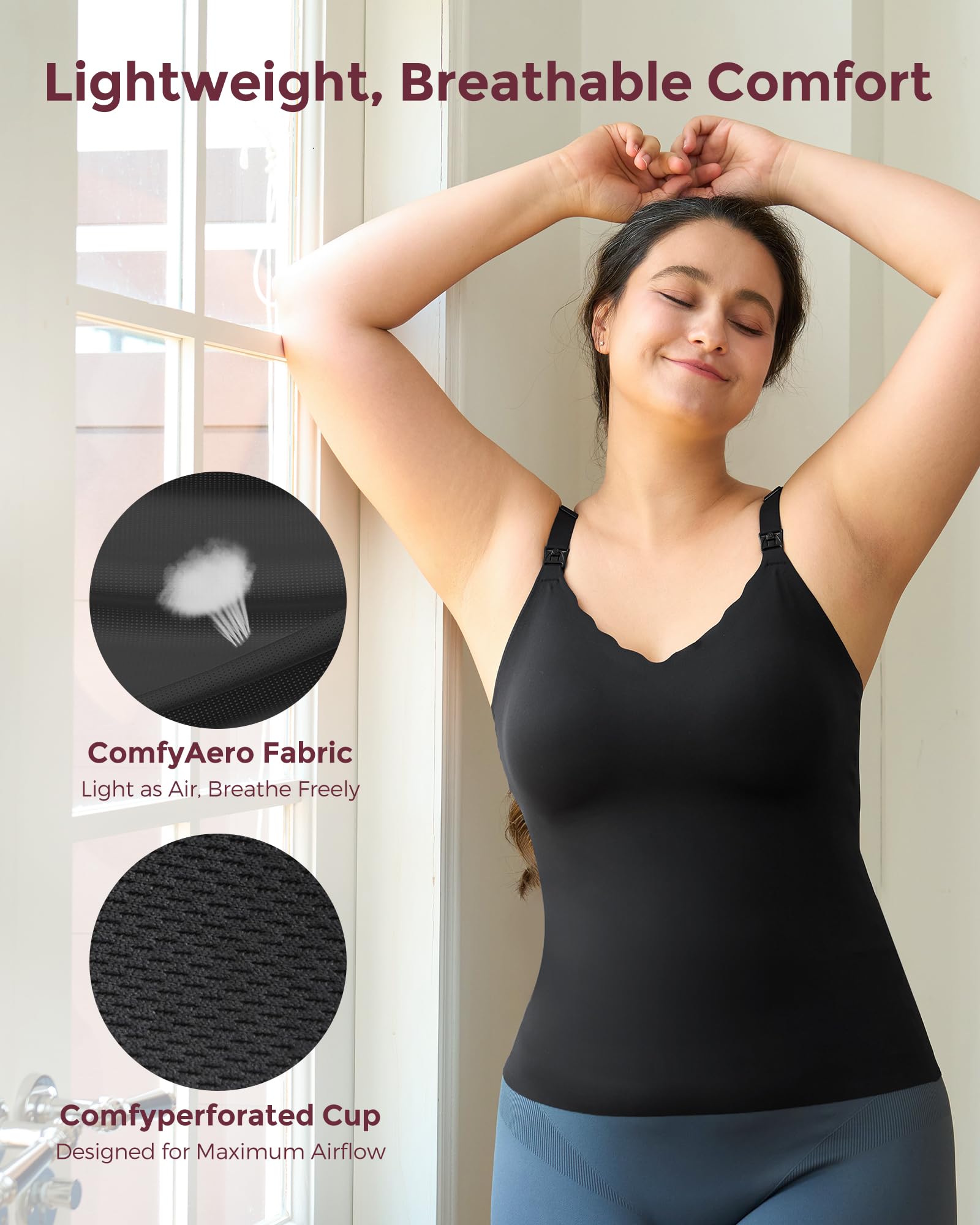 momcozy-seamless-nursing-tank-top-with-built-in-bra-adjustable-straps-scalloped- image 7