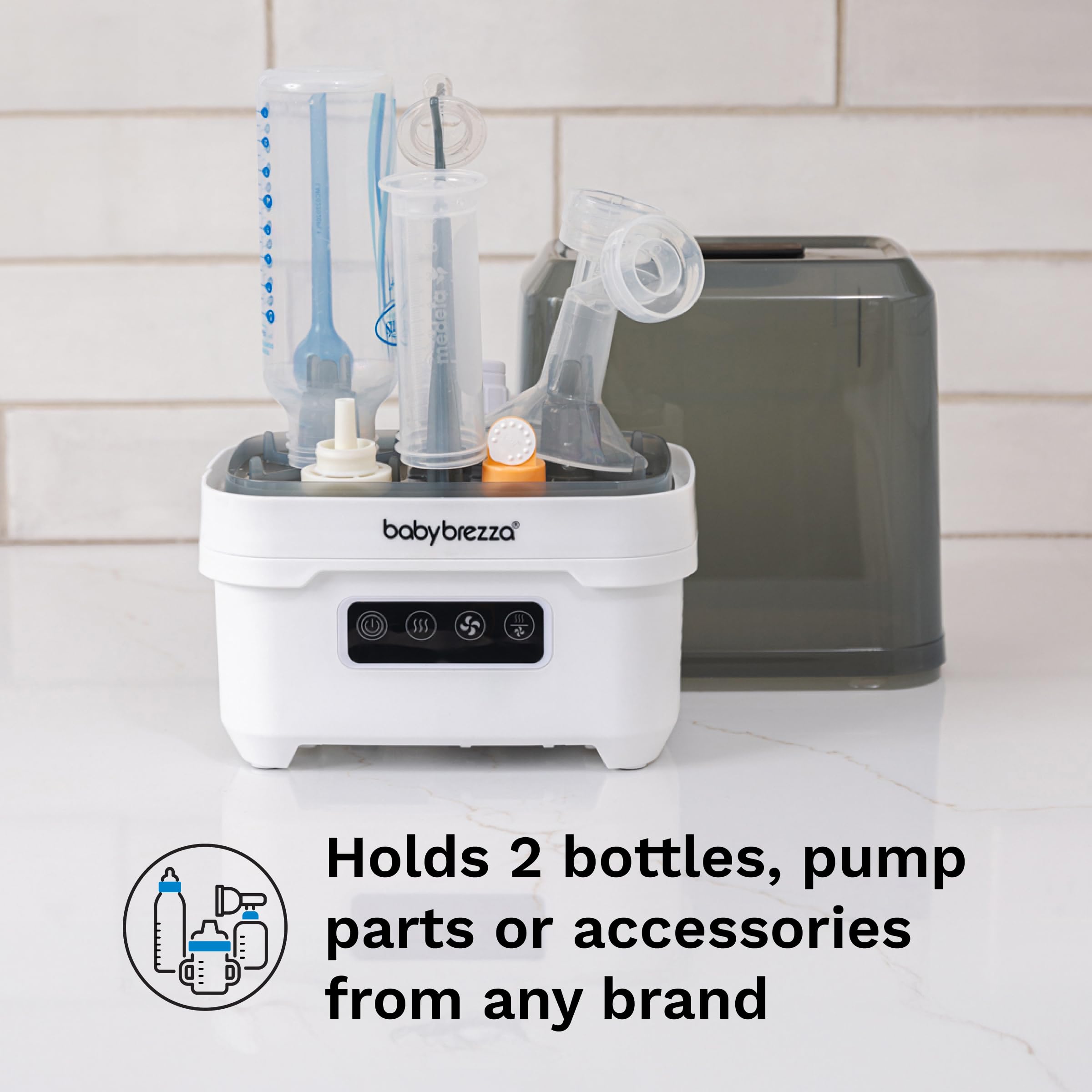 baby-brezza-portable-baby-bottle-sterilizer-dryer-for-travel-mini-sterilizer-wit image 5