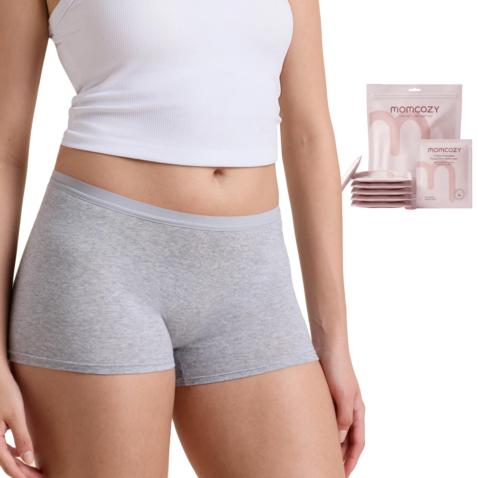 momcozy-7-pack-100-cotton-postpartum-underwear-for-women-breathable-mid-high-wai image 7