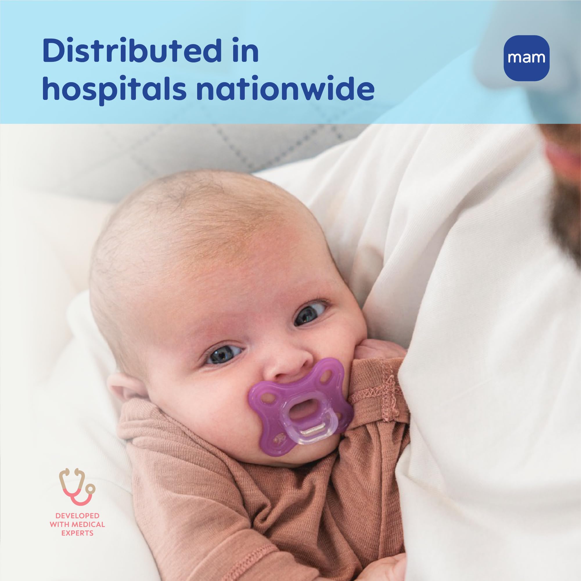 mam-comfort-baby-pacifier-0-3-months-lightweight-one-piece-bpa-free-silicone-2-p image 4