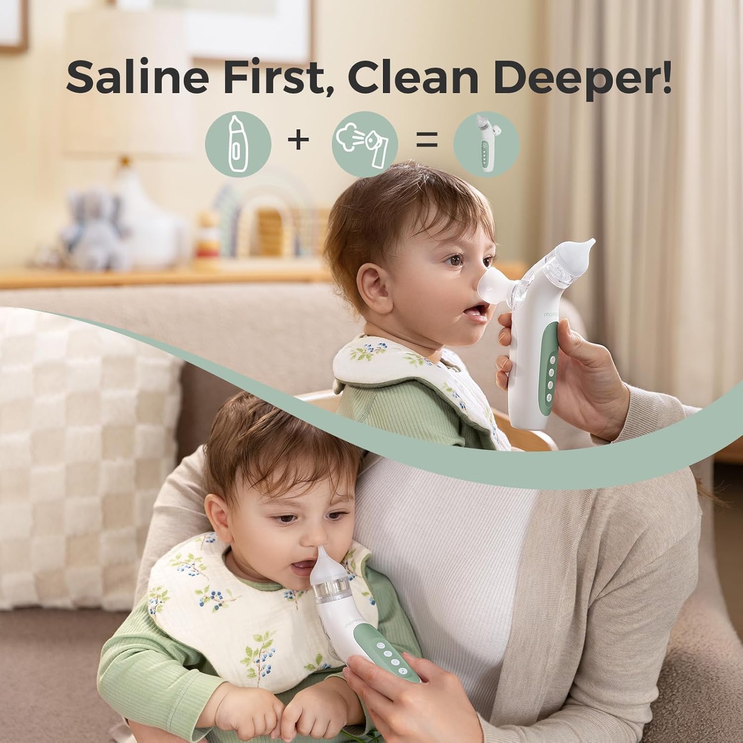 momcozy-breezyclear-2-in-1-electric-nasal-aspirator-for-baby-with-spray-65kpa-su image 3