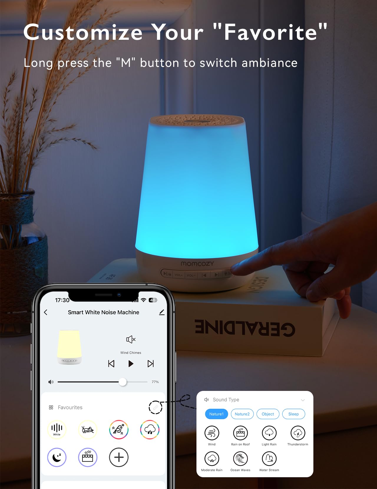 momcozy-baby-sound-machine-bm08-with-night-light-and-app-control-blue image 6
