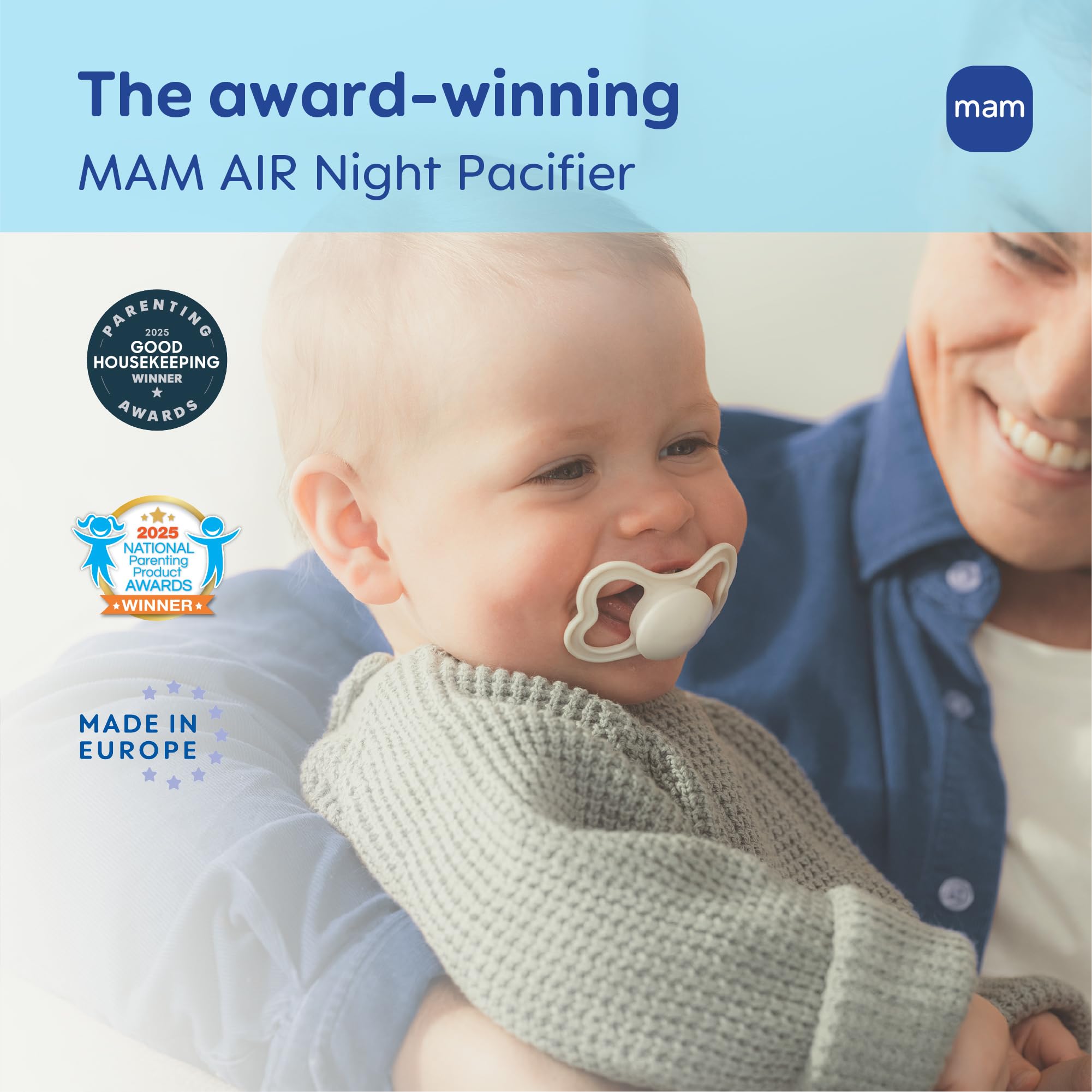 mam-air-pacifier-6-16-months-extra-air-flow-for-sensitive-skin-4-pack image 4