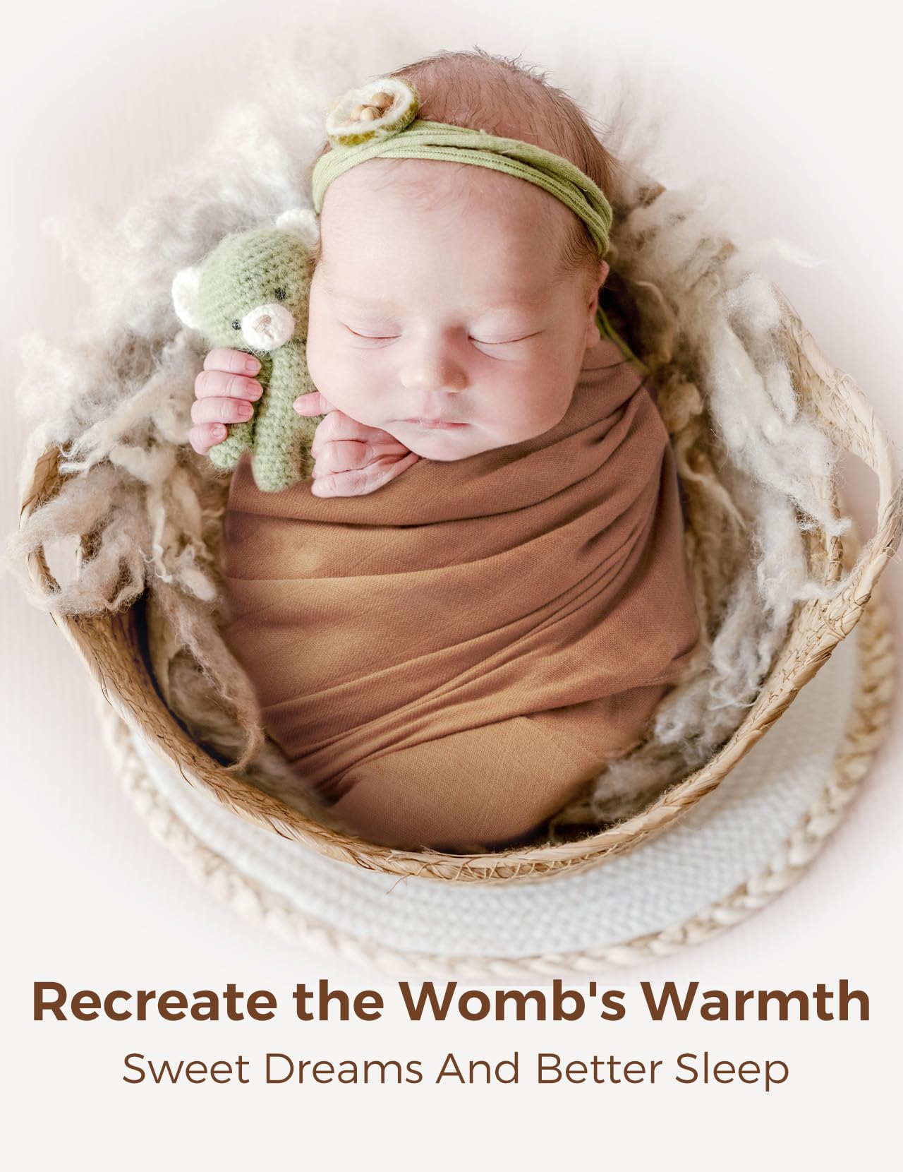 momcozy-muslin-swaddle-blankets-4-pack-47-x47-breathable-bamboo-blend-oeko-tex-c image 3