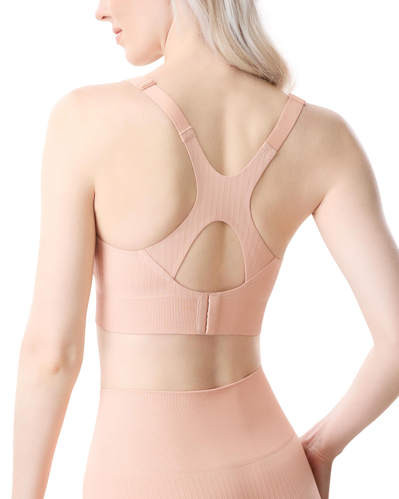 momcozy-ribbed-racerback-nursing-sports-bra-for-breastfeeding-yoga-soft-stretchy image 1