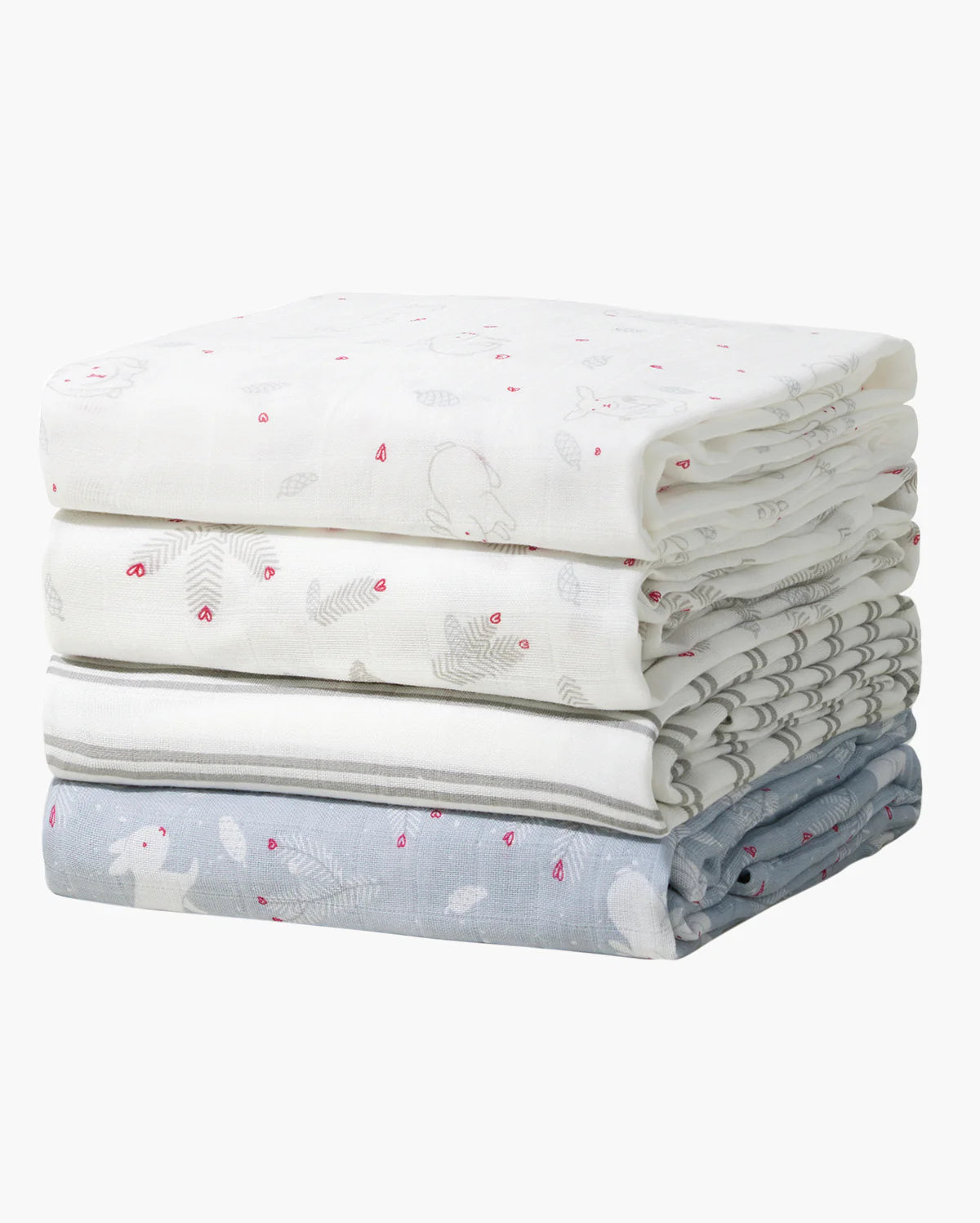 momcozy-softness-swaddle-blankets-lovely-rabbit-4-pack image 1