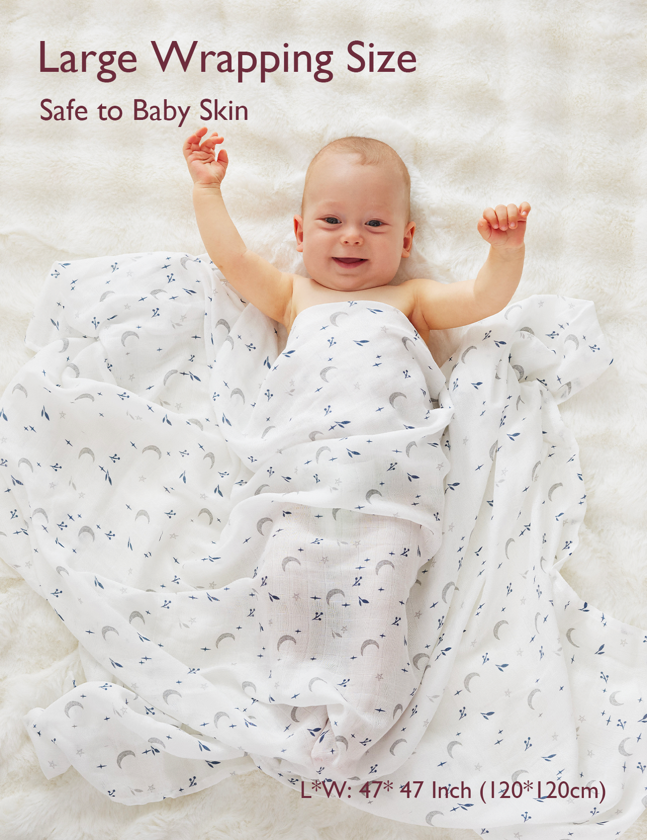 momcozy-softness-swaddle-blankets-midnight-star-clouds-4-pack-ultra-soft-breatha image 4