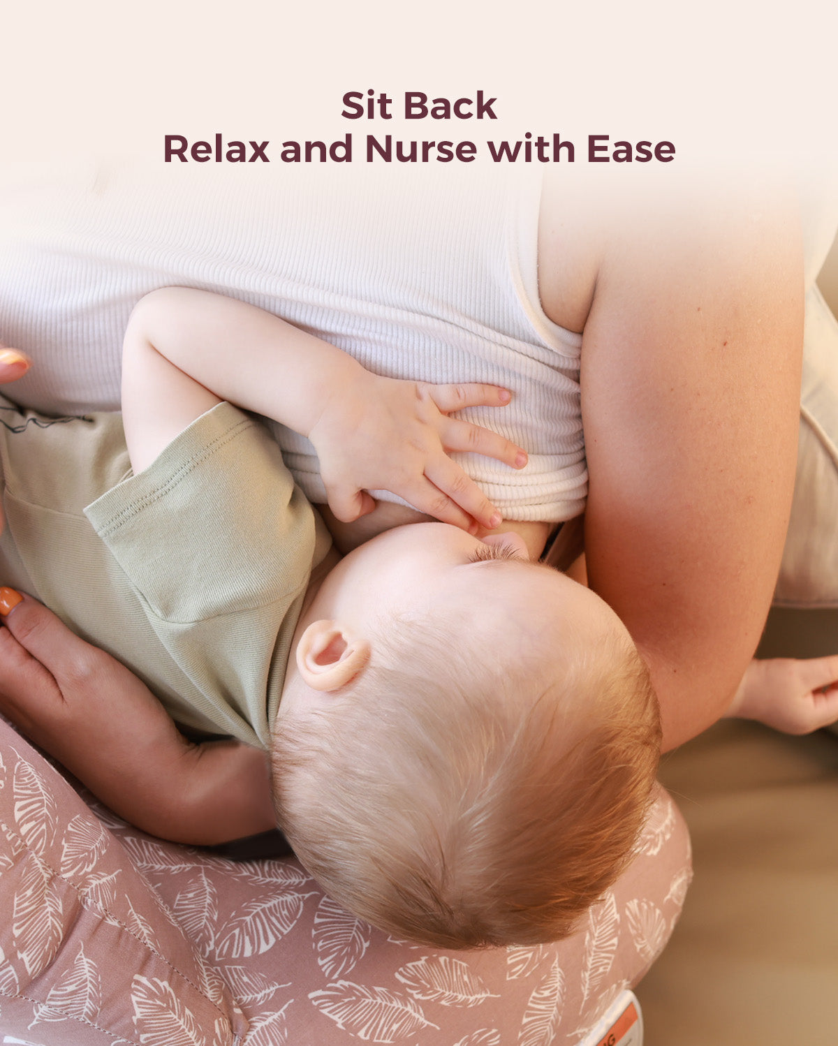 momcozy-multifunctional-and-adjustable-nursing-pillow-light-pink image 2
