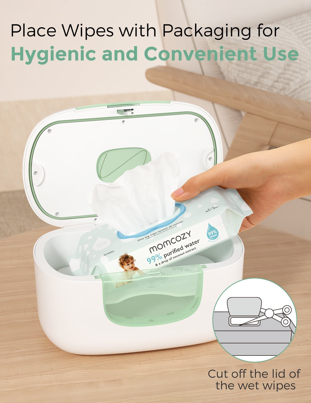 momcozy-new-large-capacity-baby-wipe-warmer-compatible-with-60-80pcs image 8