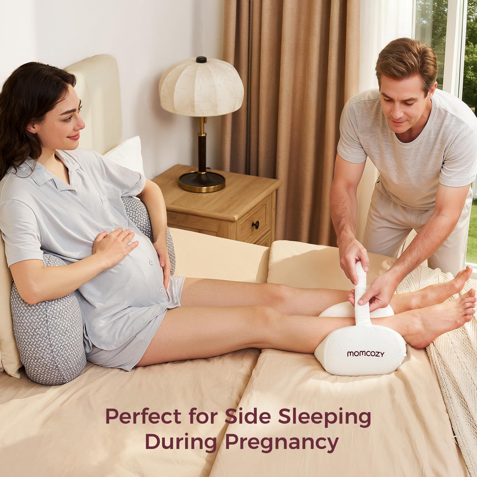 momcozy-knee-pillow-for-side-sleepers-soft-memory-foam-pinch-free-design-relieve image 4