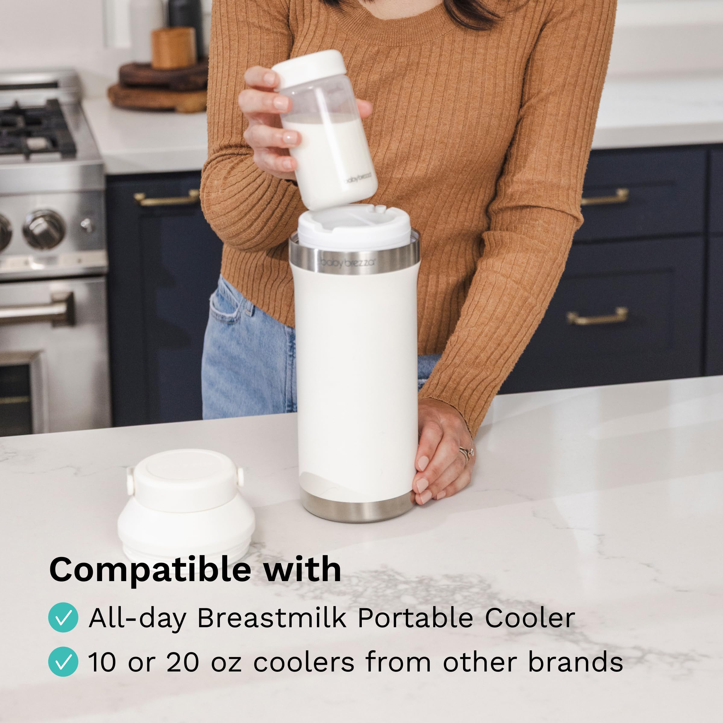 baby-brezza-replacement-breastmilk-cooler-storage-bottles-plastic-10-oz-4-pack image 2