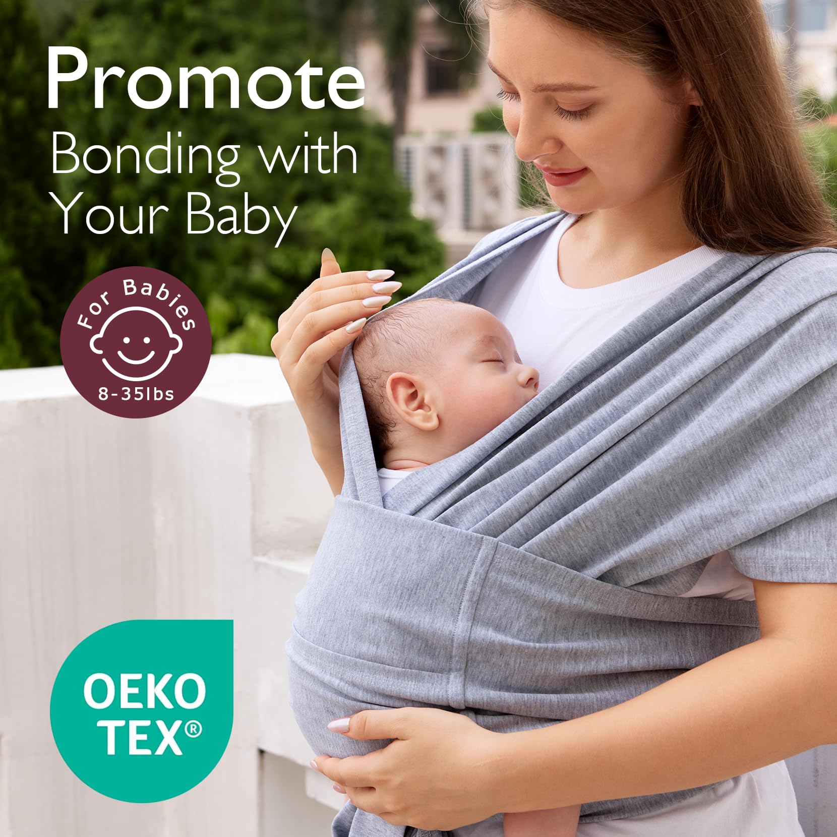 momcozy-baby-wrap-carrier-skin-friendly-fabric-adjustable-buckle-hands-free-for- image 3