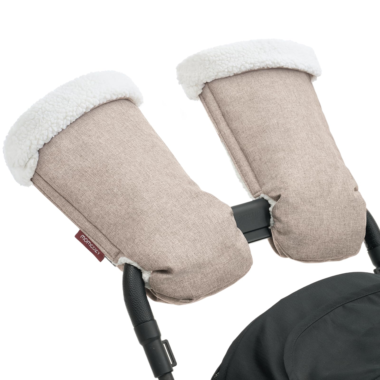 momcozy-stroller-gloves-warmmuffs-universal-fit-waterproof-adjustable-hand-muffs image 8
