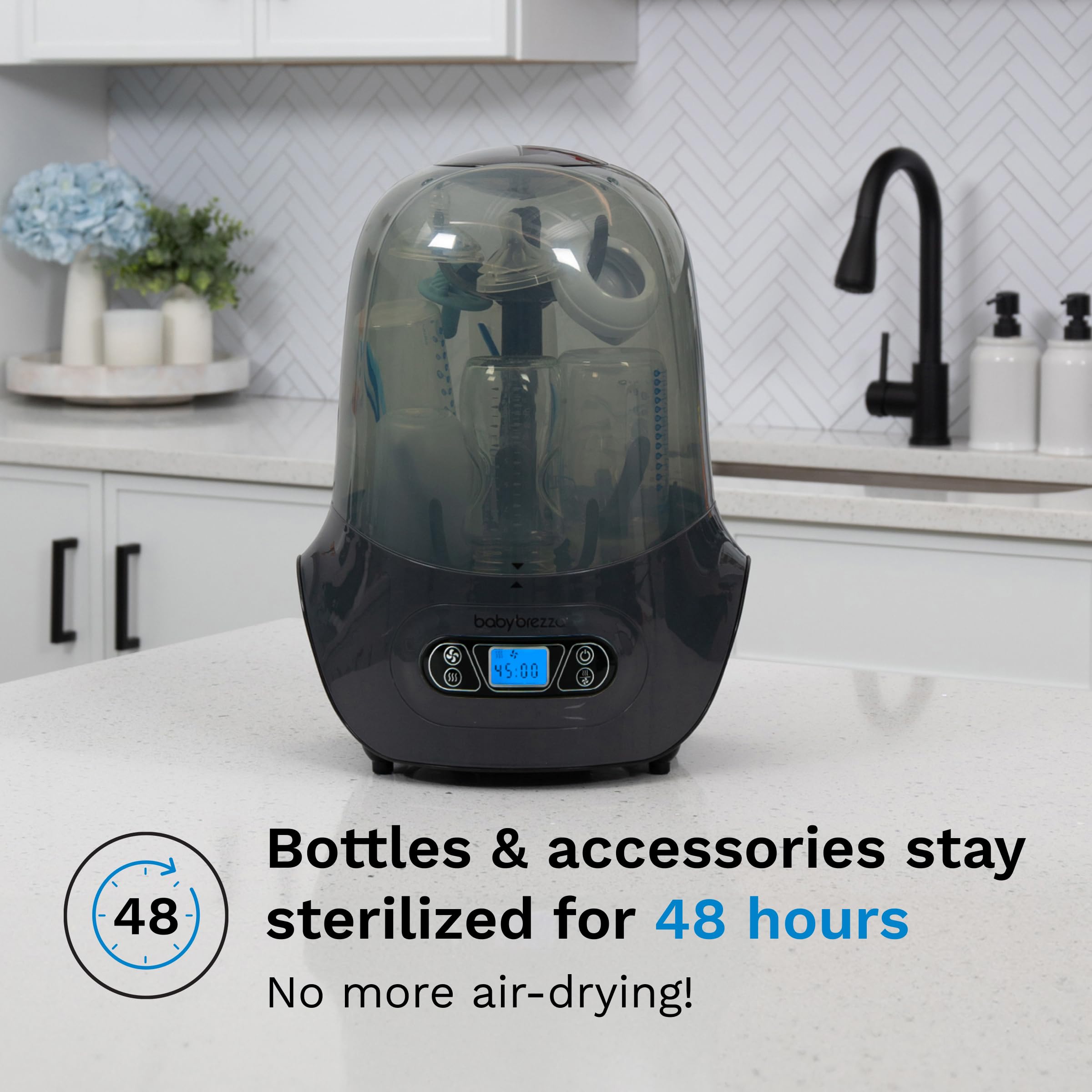 baby-brezza-one-step-baby-bottle-sterilizer-and-dryer-machine-electric-steam-ste image 4