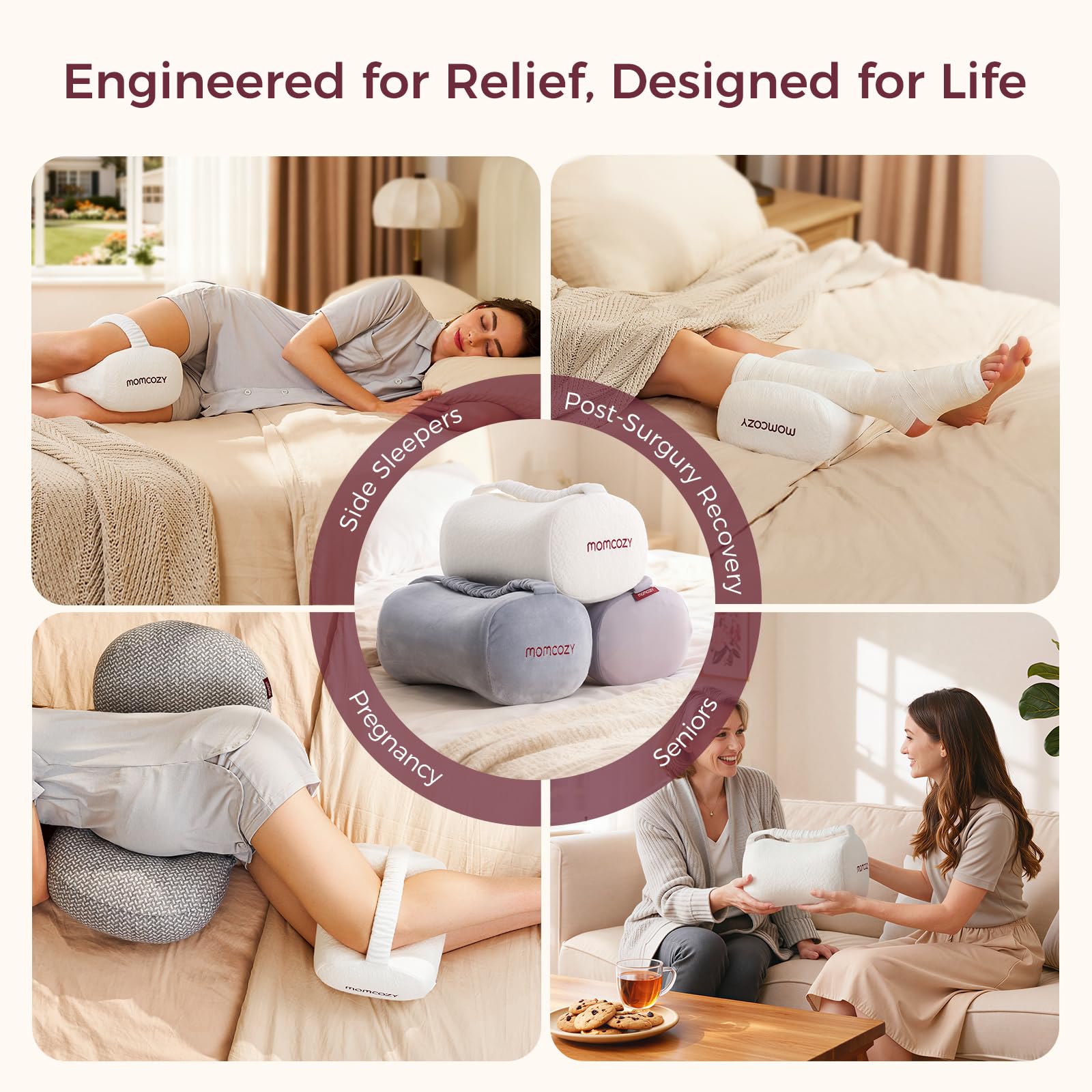 momcozy-knee-pillow-for-side-sleepers-soft-memory-foam-pinch-free-design-relieve image 7