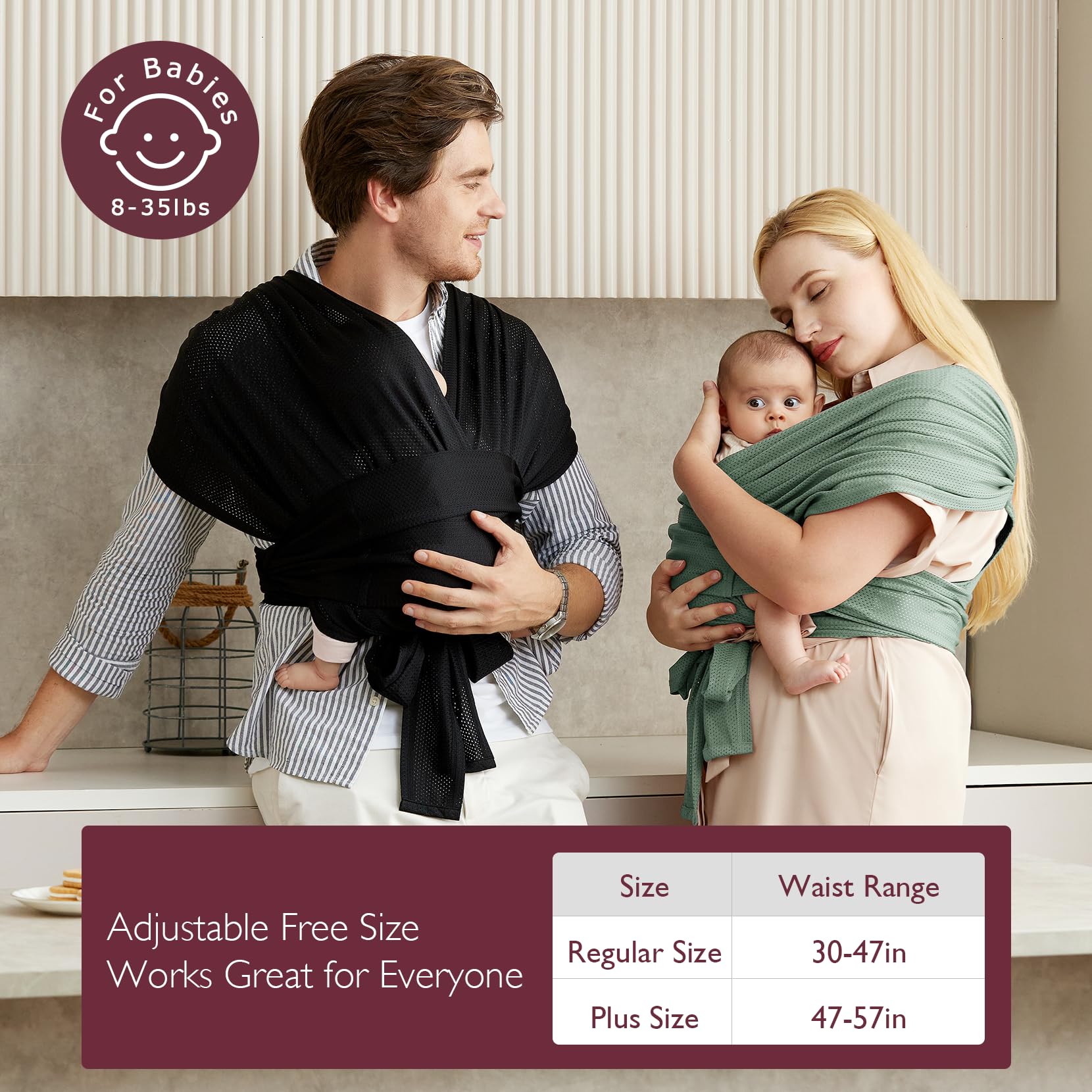 momcozy-adjustable-buckle-baby-wrap-carrier-for-newborn-to-toddler-cooling-air-m image 5