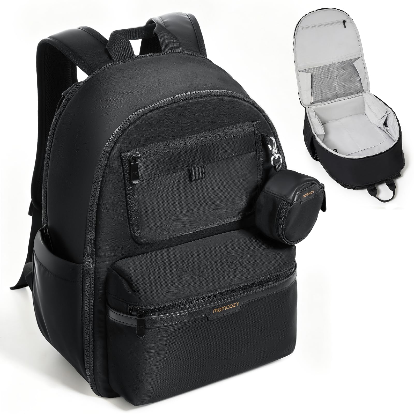 momcozy-goease-diaper-bag-backpack-21l-waterproof-multi-pocket-with-changing-pad image 1