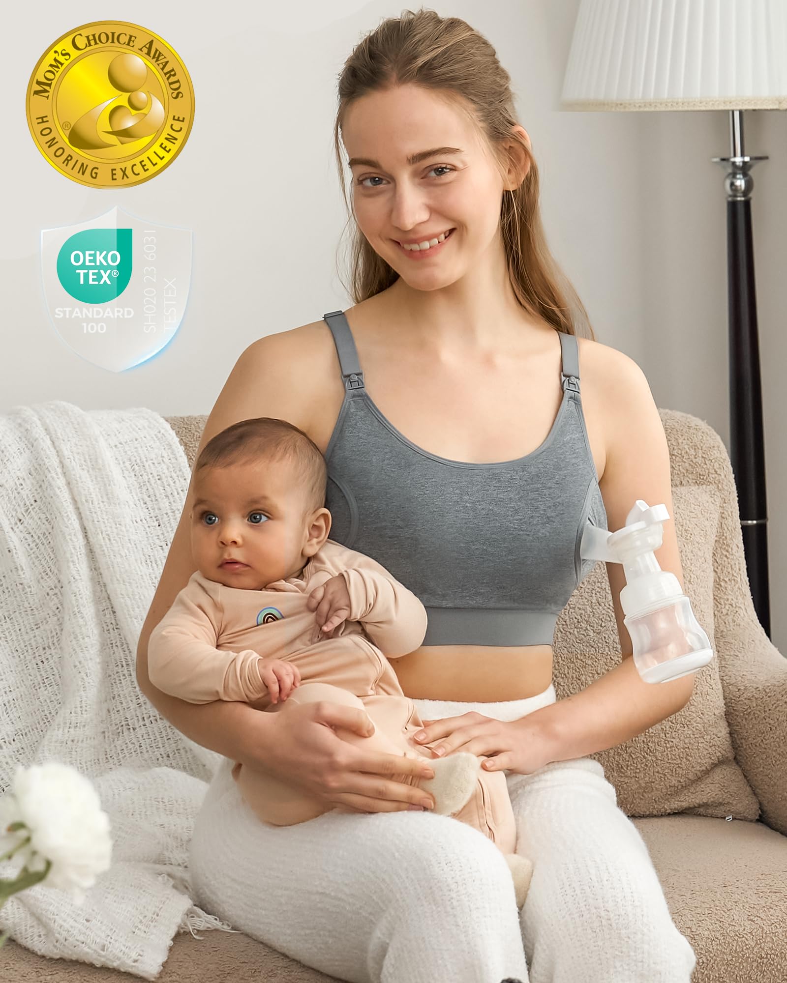 momcozy-hands-free-pumping-bra-adjustable-pumping-and-nursing-bra-in-one image 6