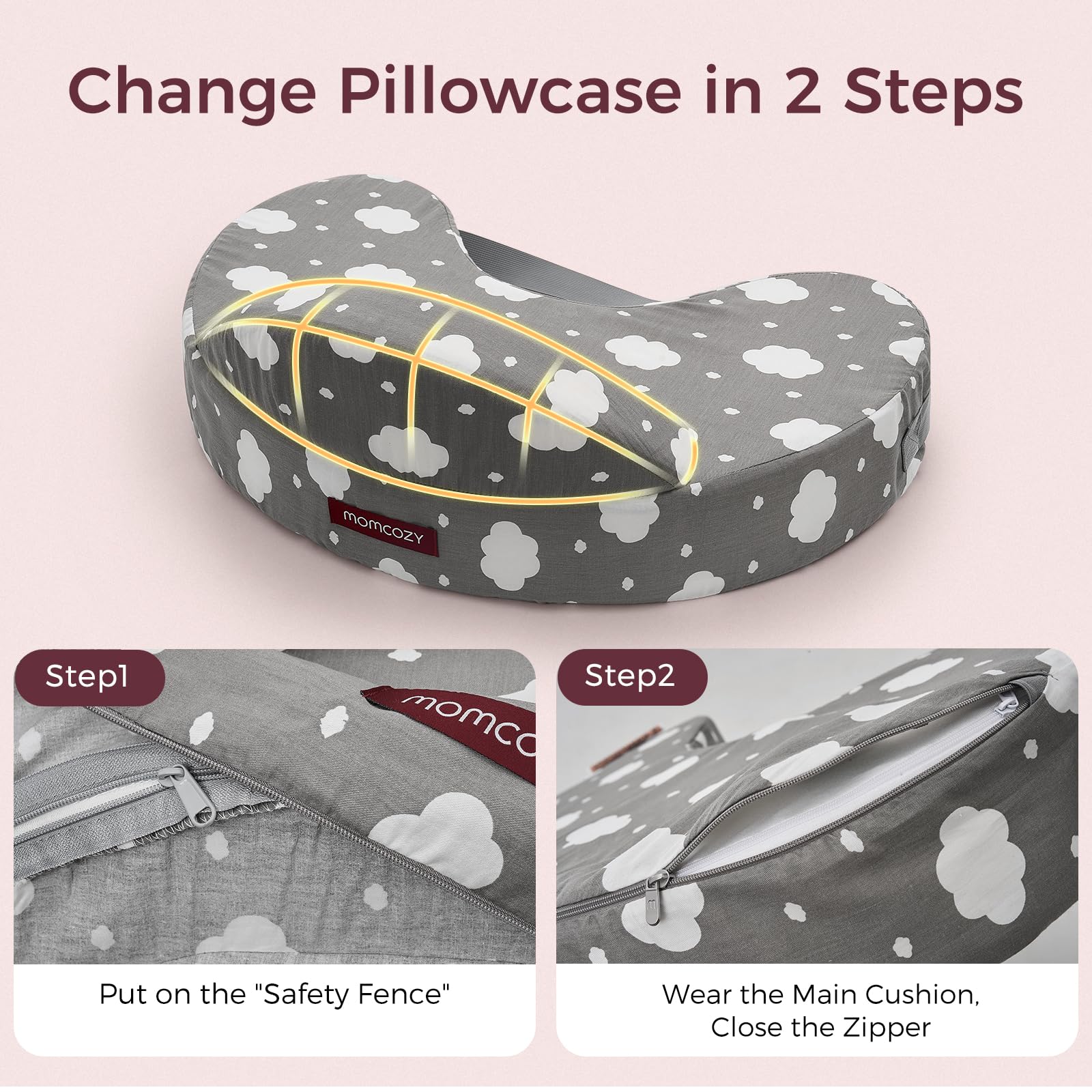 momcozy-nursing-pillow-cover-for-memory-foam-pillow-pioneering-safety-fence-plus image 3