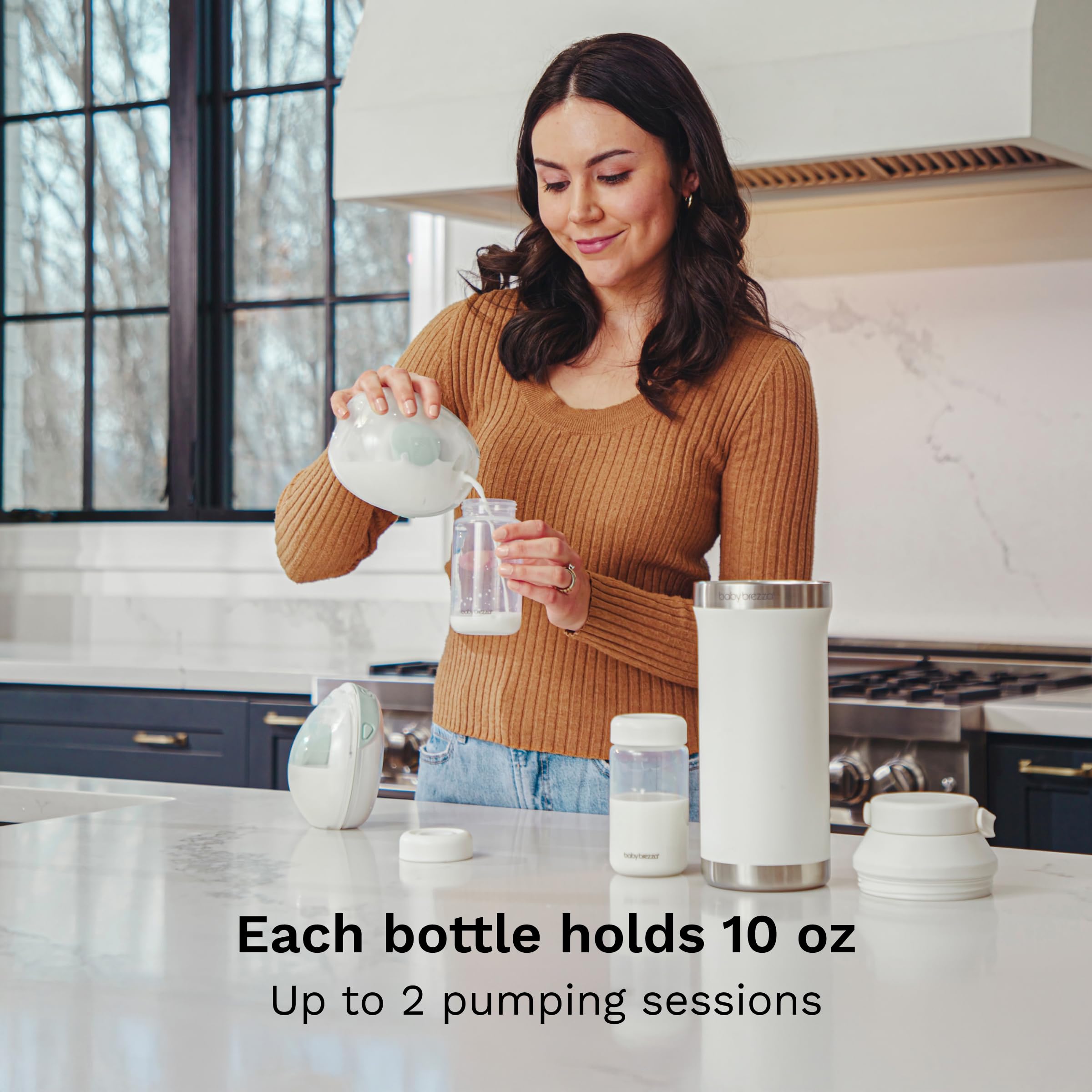 baby-brezza-replacement-breastmilk-cooler-storage-bottles-plastic-10-oz-4-pack image 3