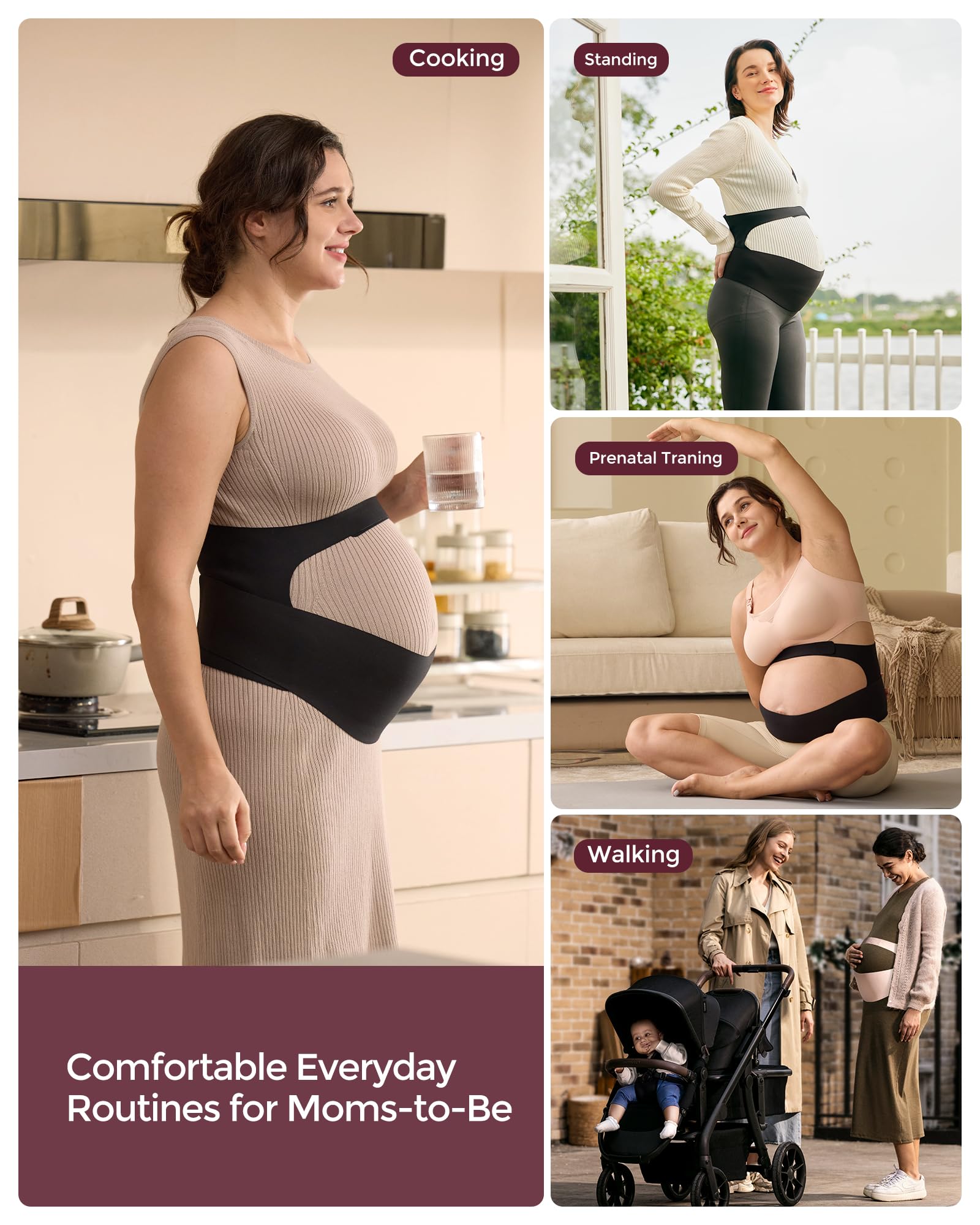 momcozy-pregnancy-belly-band-cozysupport-ergonest-maternity-belt-for-back-abdome image 8