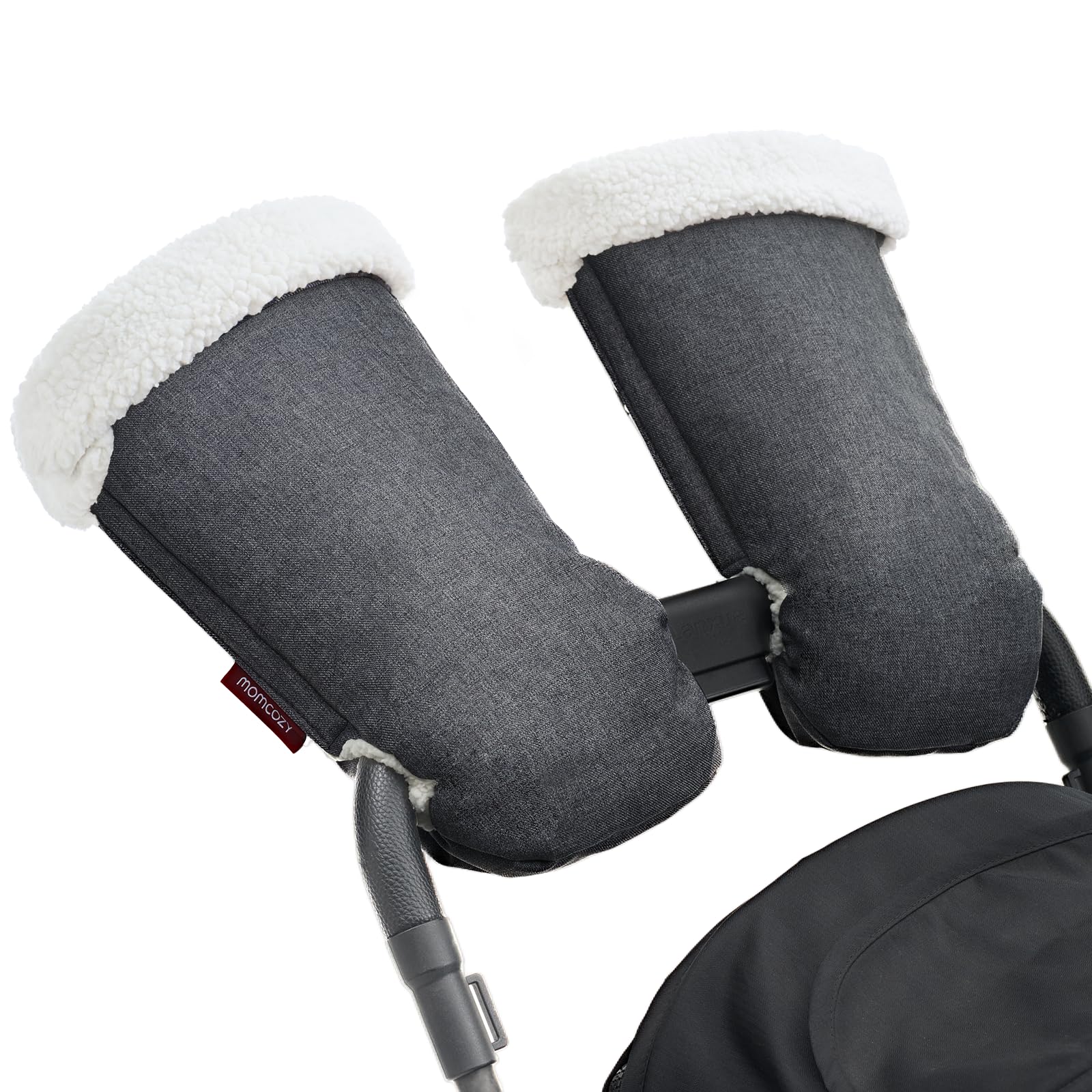 momcozy-stroller-gloves-warmmuffs-universal-fit-waterproof-adjustable-hand-muffs image 1