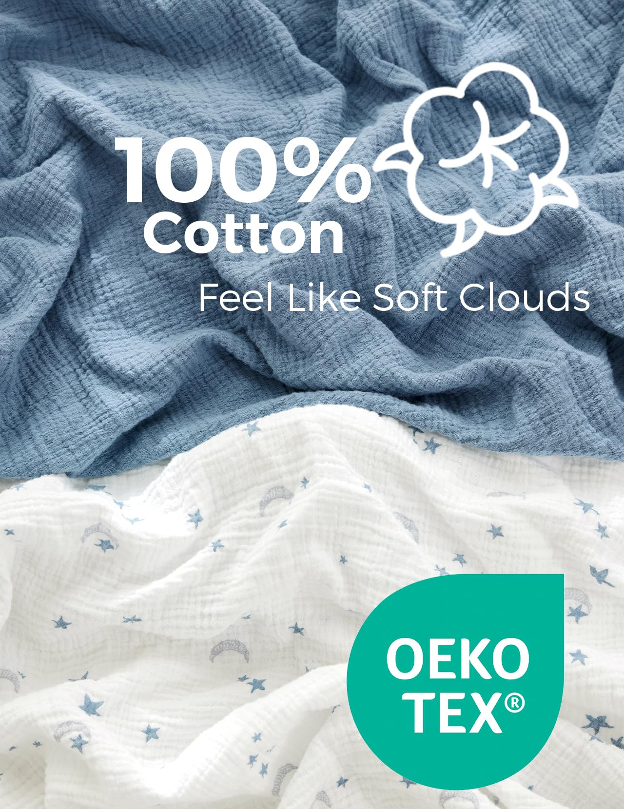 momcozy-muslin-standard-fitted-crib-sheets-52-x28-2-pack-soft-breathable-natural image 3