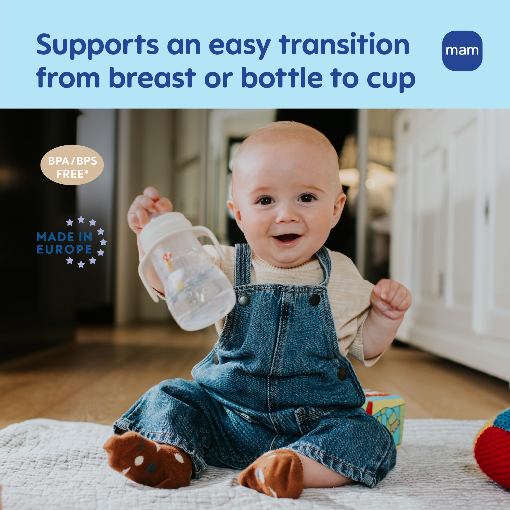 mam-trainer-sippy-cup-for-toddlers-1-3-8-oz-blue-with-extra-soft-spout-and-non-s image 3