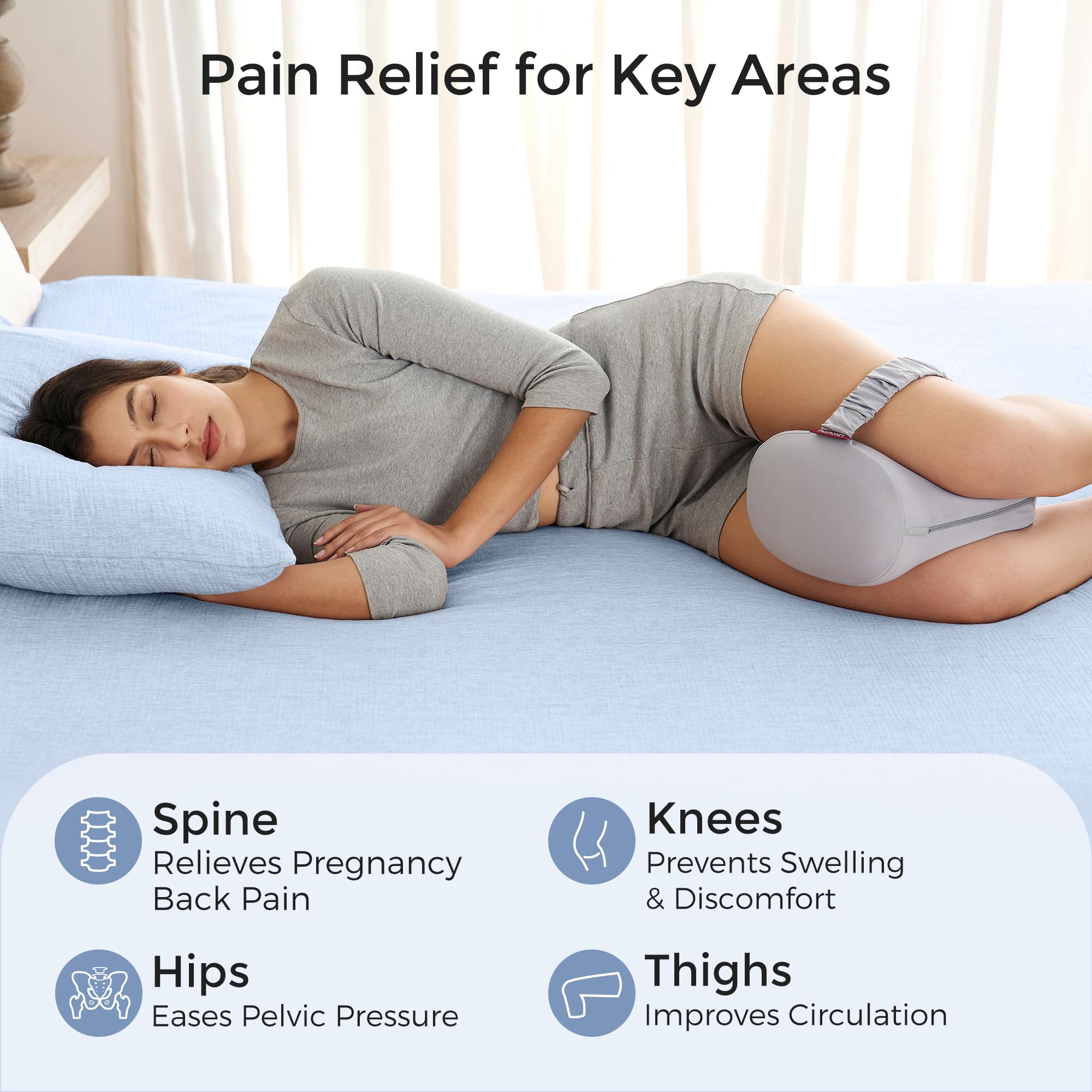 momcozy-pregnancy-pillows-knee-pillow-for-side-sleepers-with-cooling-cover image 5